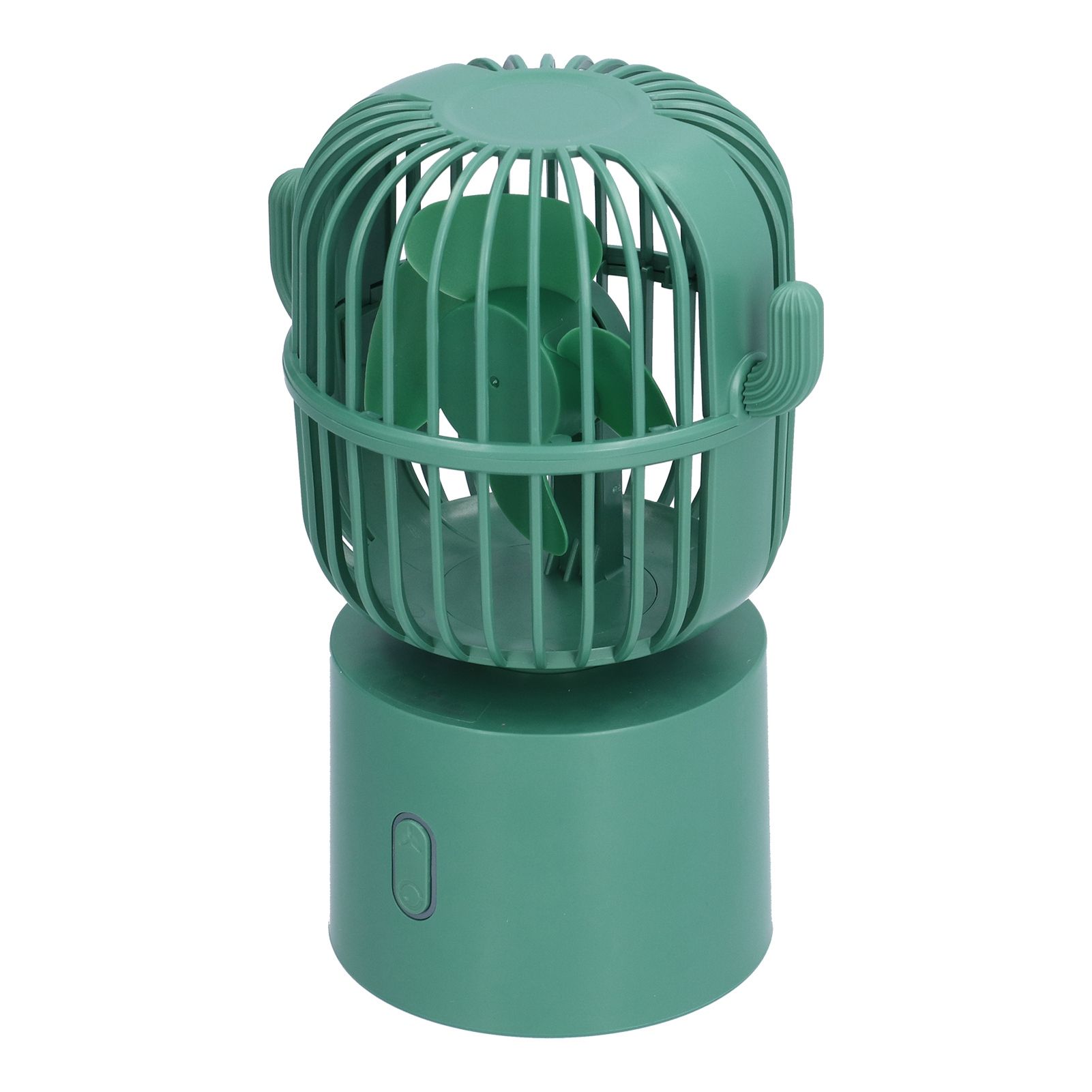 Mini Fan Cactus Shape Shaking Head Low Noise USB Charging Office Student Desktop Fan for Home Office - Image 5