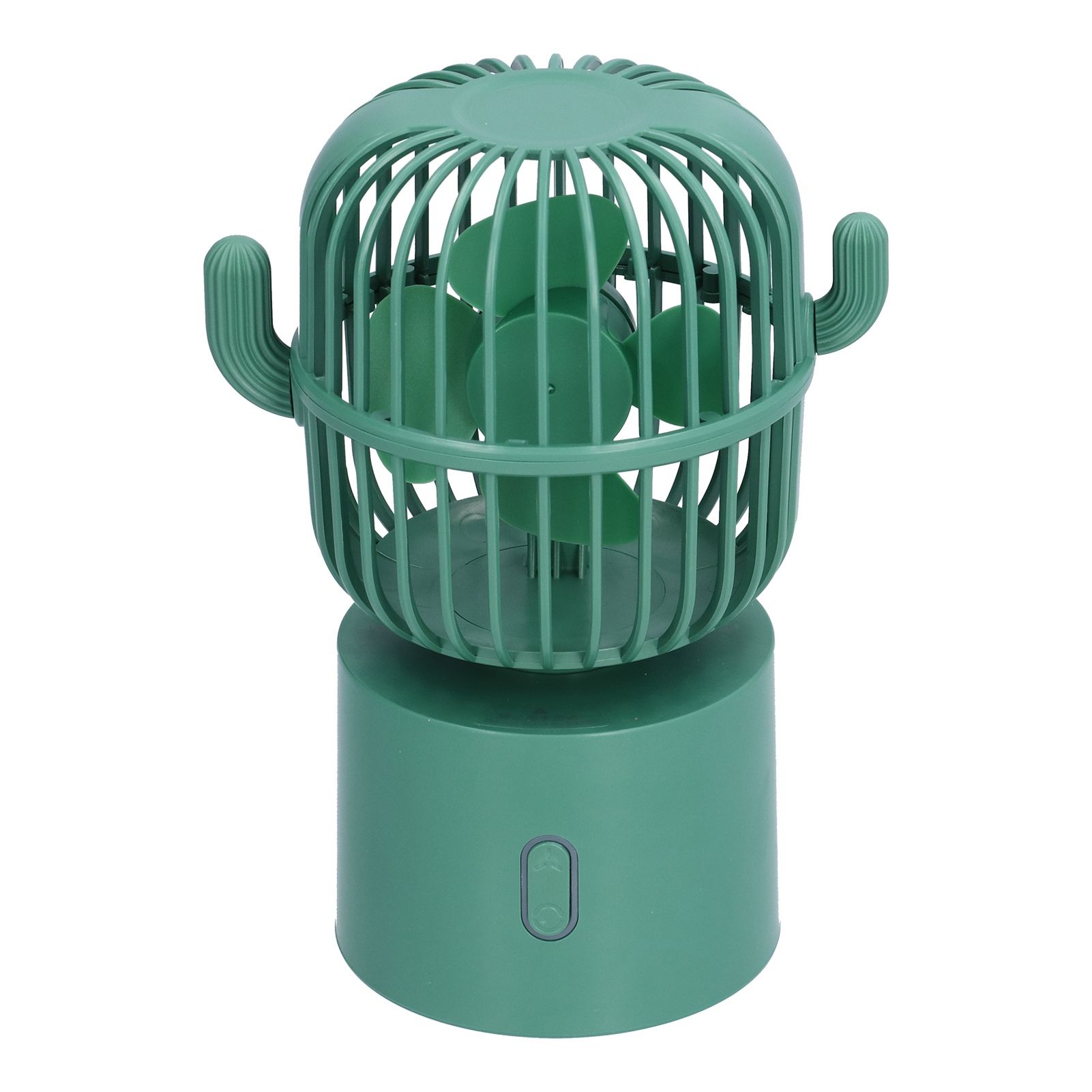 Mini Fan Cactus Shape Shaking Head Low Noise USB Charging Office Student Desktop Fan for Home Office - Image 6