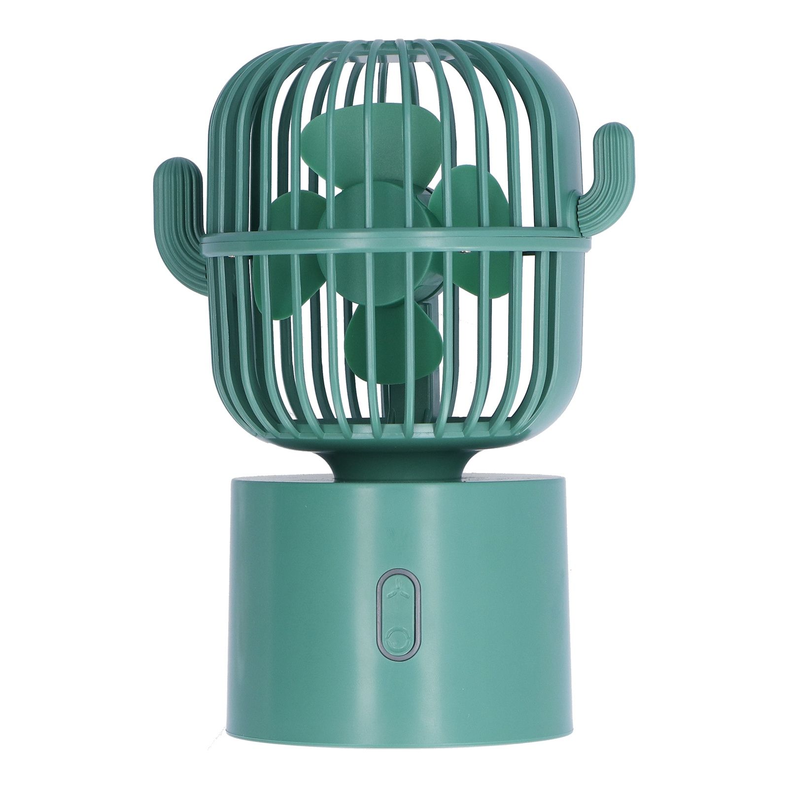 Mini Fan Cactus Shape Shaking Head Low Noise USB Charging Office Student Desktop Fan for Home Office - Image 7