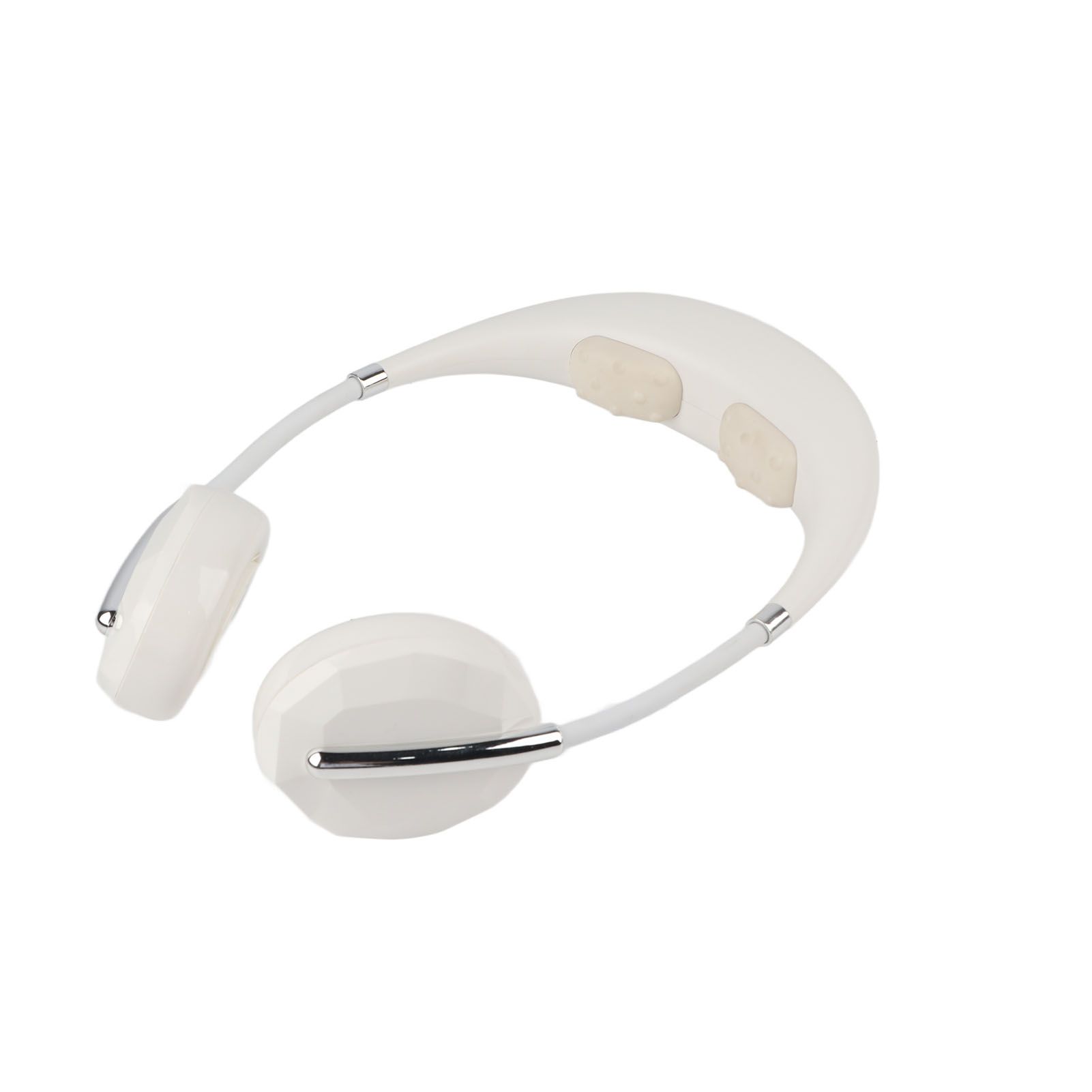 Hanging Neck Fan Portable Multifunction Leafless Massage Aromatherapy Neck Fanfor Outdoor HomeWhite 2.3in - Image 4
