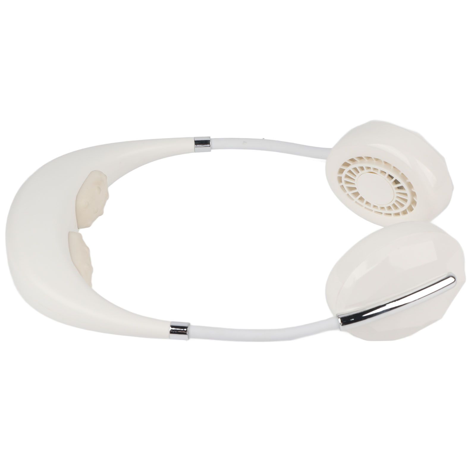 Hanging Neck Fan Portable Multifunction Leafless Massage Aromatherapy Neck Fanfor Outdoor HomeWhite 2.3in - Image 7