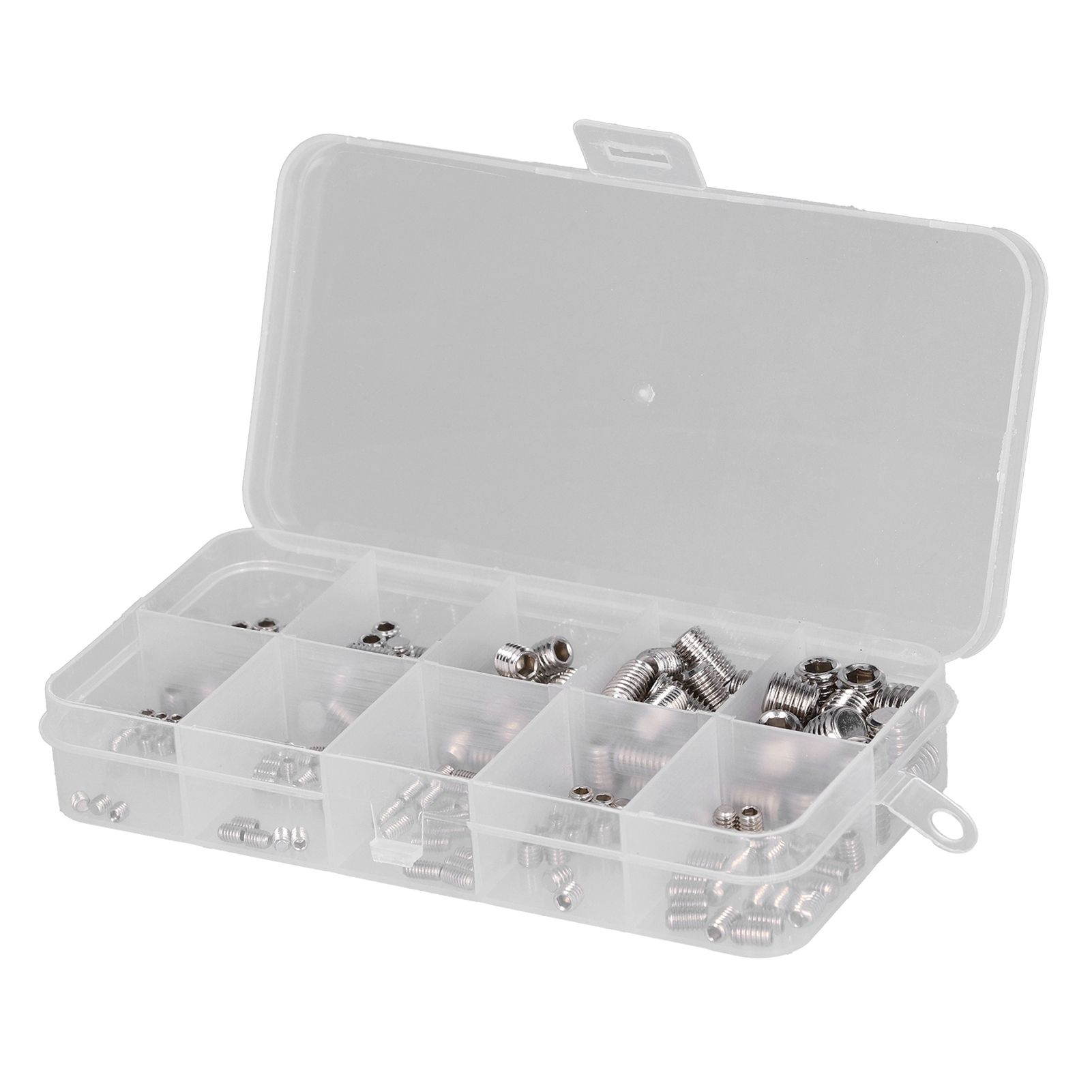 220 Pcs Grub Screw Stainless Steel M3 to M8 Inner Hex Concave End Tight Joint Tool for Precise Instrument220PCS - Image 2