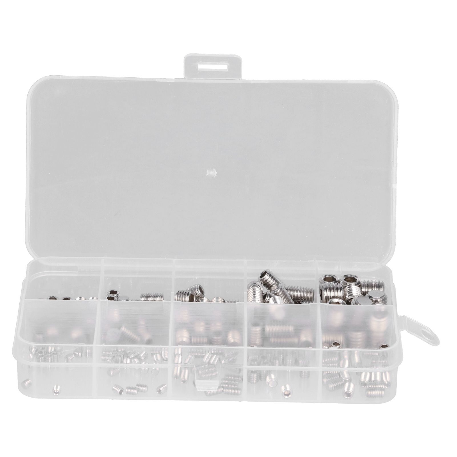 220 Pcs Grub Screw Stainless Steel M3 to M8 Inner Hex Concave End Tight Joint Tool for Precise Instrument220PCS - Image 5