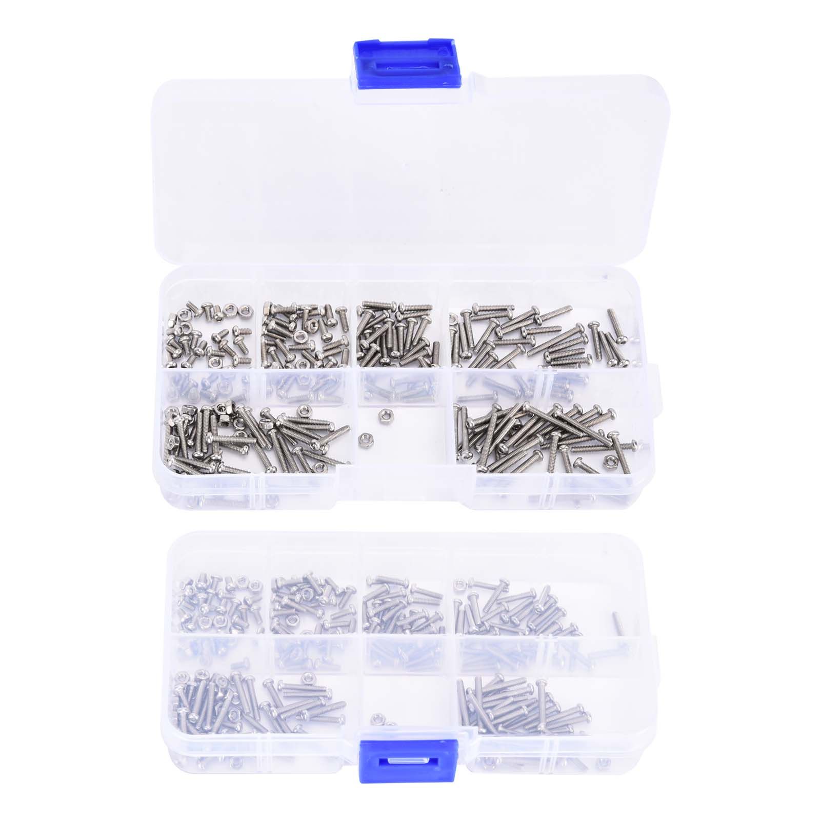 230Pcs Screw Nut Combination Set Stainless Steel M2 Small Volume Tool Accessories230Pcs - Image 2