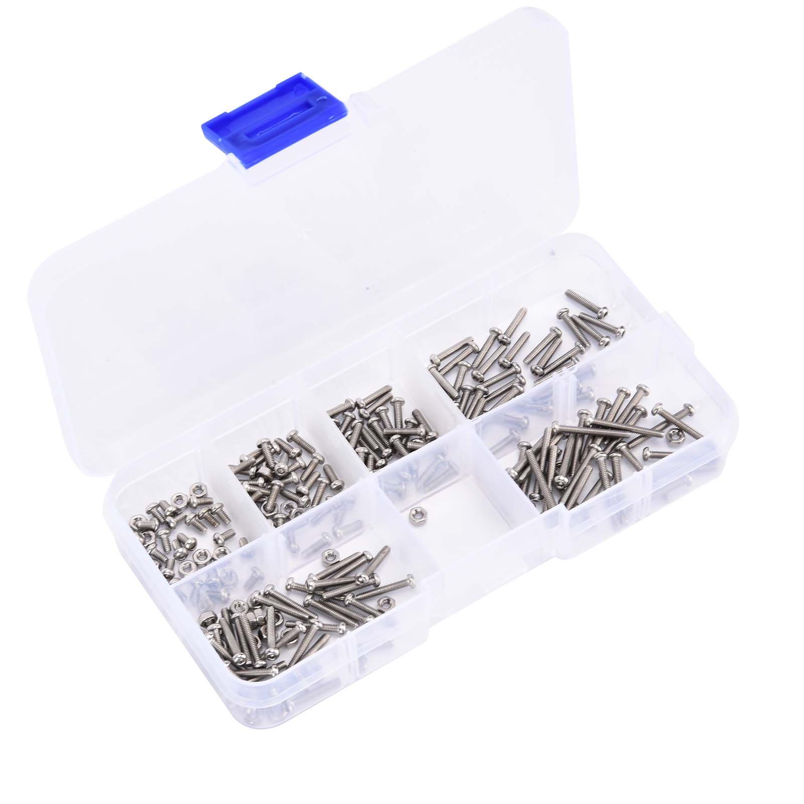 230Pcs Screw Nut Combination Set Stainless Steel M2 Small Volume Tool Accessories230Pcs - Image 4