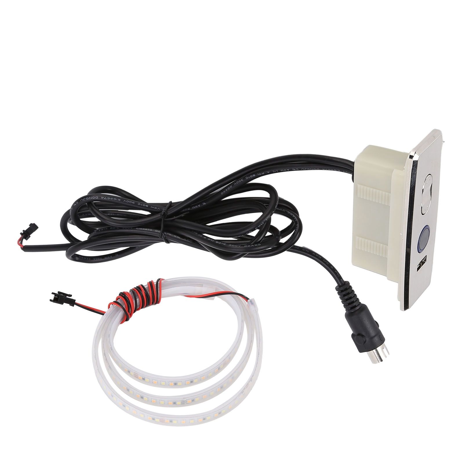 5 Pin Power Recliner Switch Brushed DC 3 Button Straight Sofa Controller with 1m Light Strip - Image 2