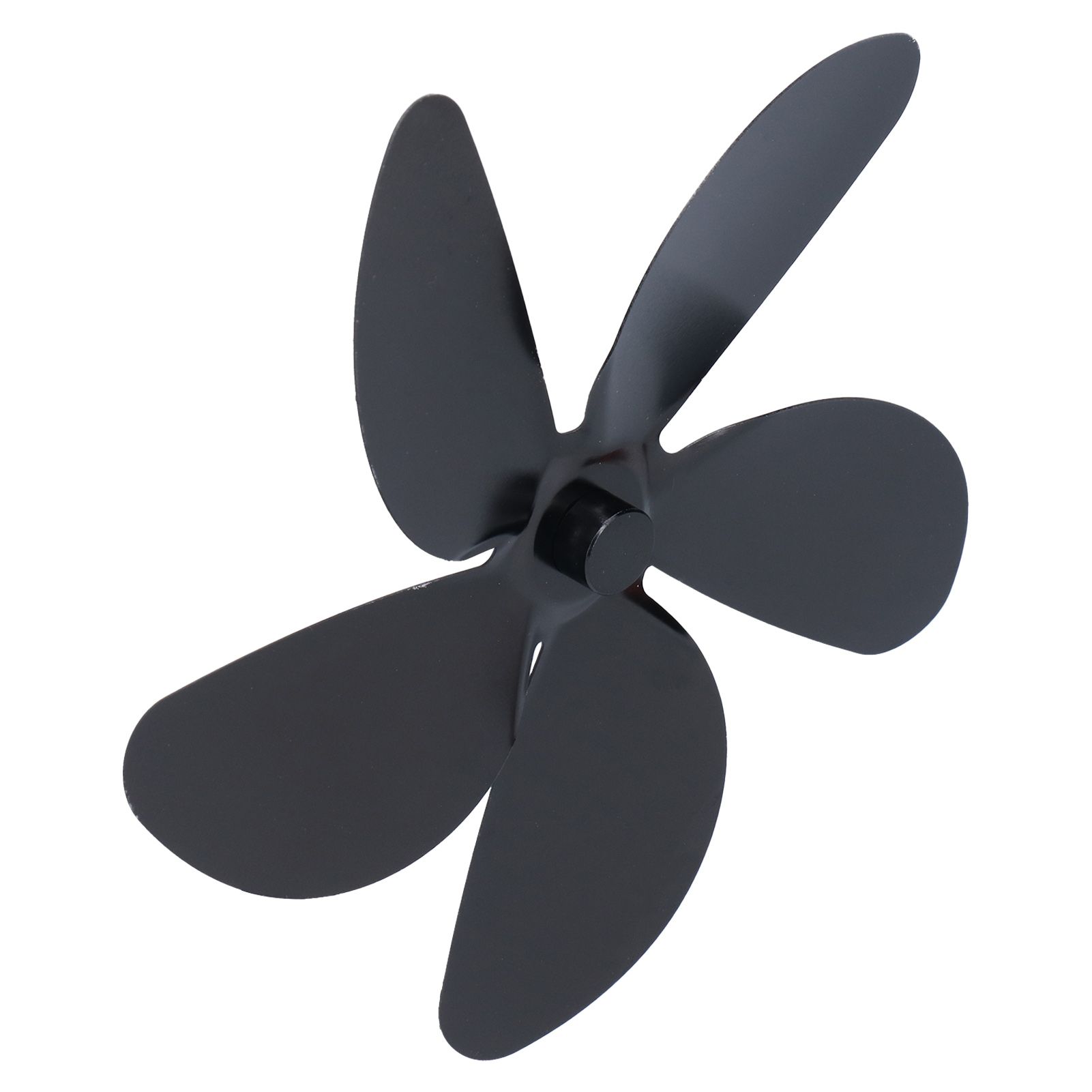 Fan Blade Replacement Fireplace Aluminum Alloy Blade Black Universal Stove Fan Blade5 Blade - Image 7