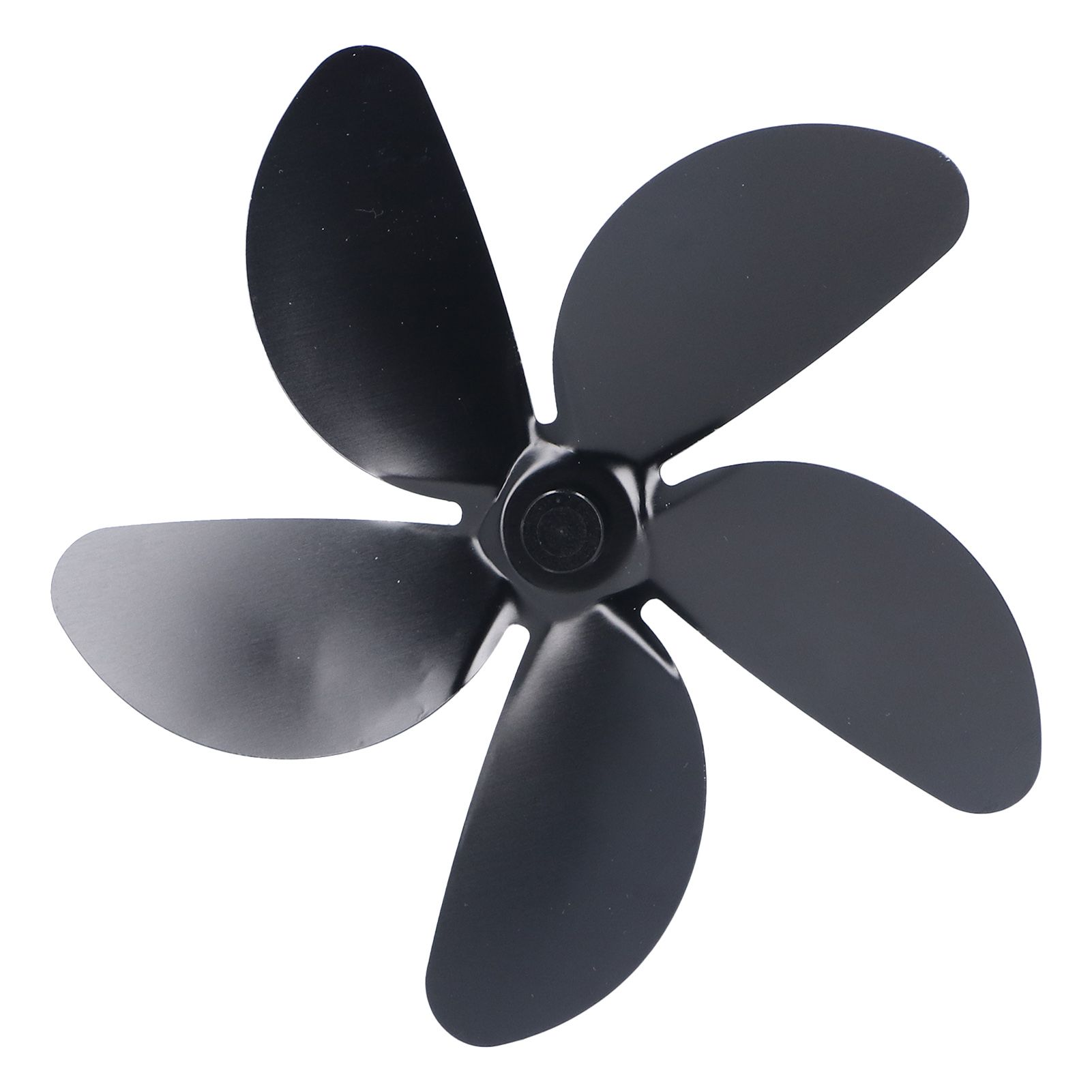 Fan Blade Replacement Fireplace Aluminum Alloy Blade Black Universal Stove Fan Blade5 Blade - Image 8