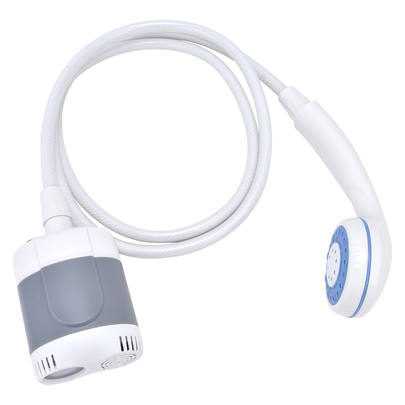 Portable Outdoor Shower Set Camping Shower Pump Handheld Sprayer for Hiking Traveling USB Charging(GrayWhite ) - Image 5