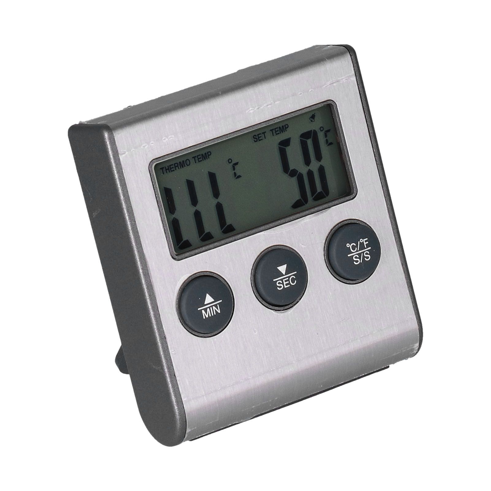 Magnet Design Barbecue Thermometer Food Meat Temperature Meter with Alarm Function for Kitchen - Image 3