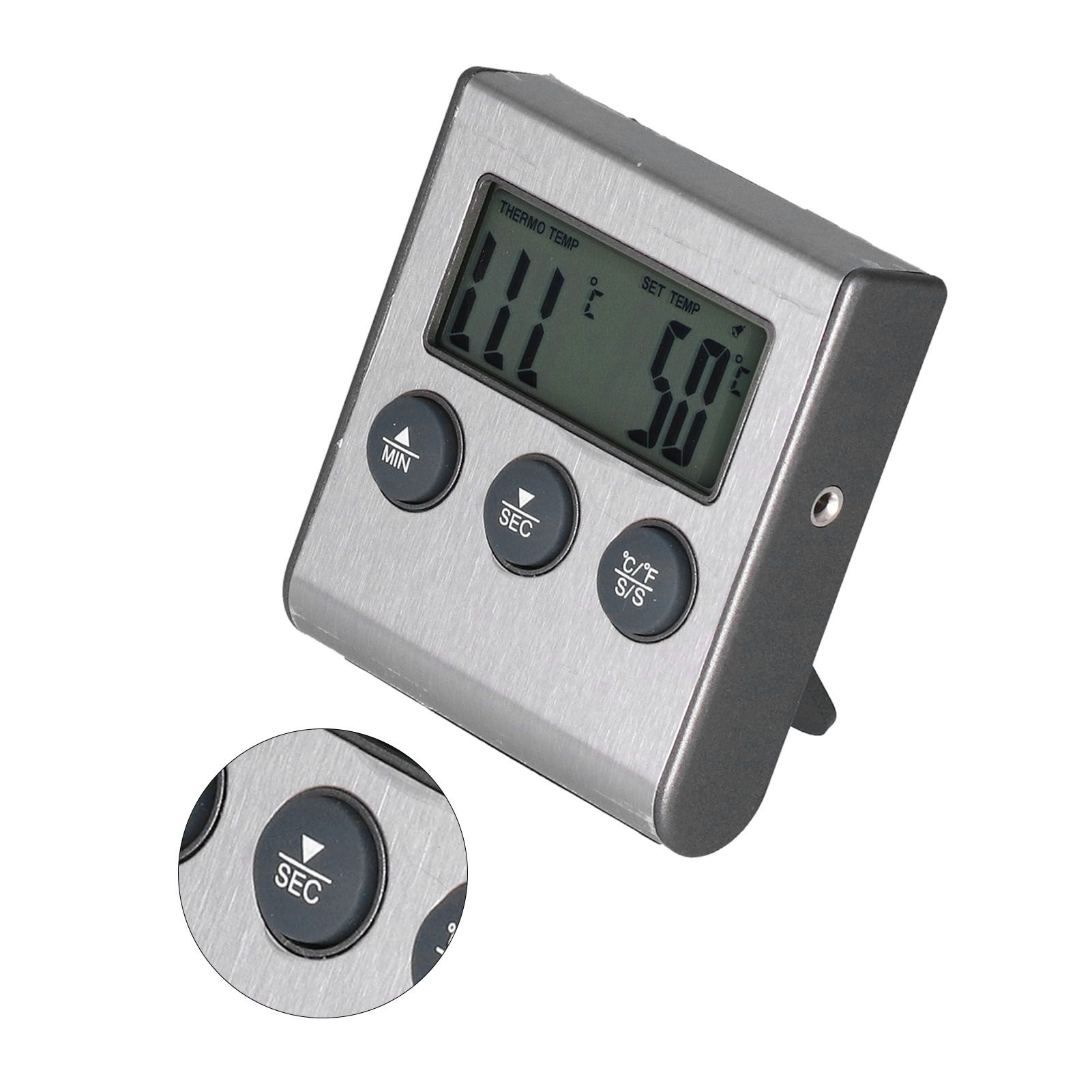 Magnet Design Barbecue Thermometer Food Meat Temperature Meter with Alarm Function for Kitchen - Image 7