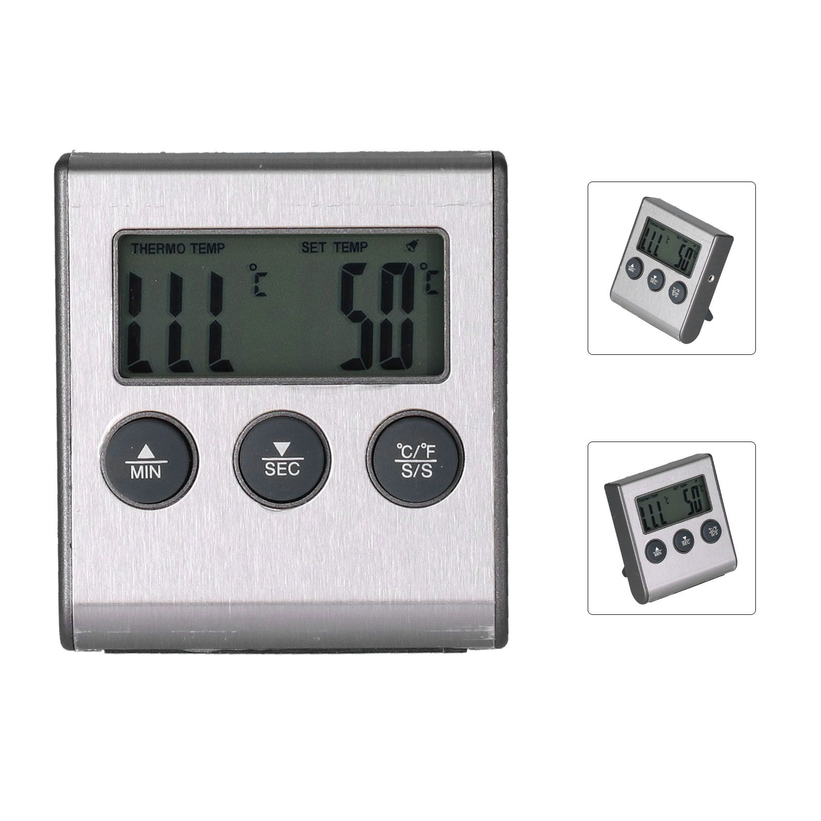 Magnet Design Barbecue Thermometer Food Meat Temperature Meter with Alarm Function for Kitchen - Image 8