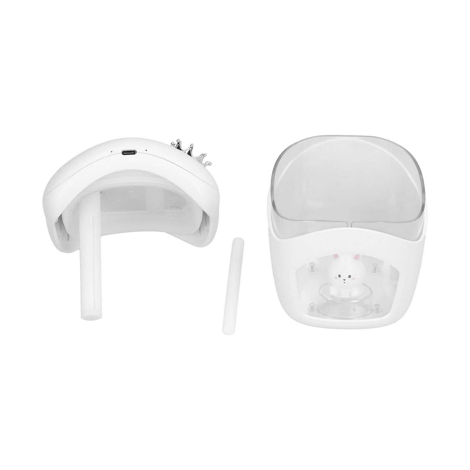 Air Humidifier USB Charging 2 Gears Smart Portable Desk Humidifier with 350ml Visible Water TankWhite - Image 4