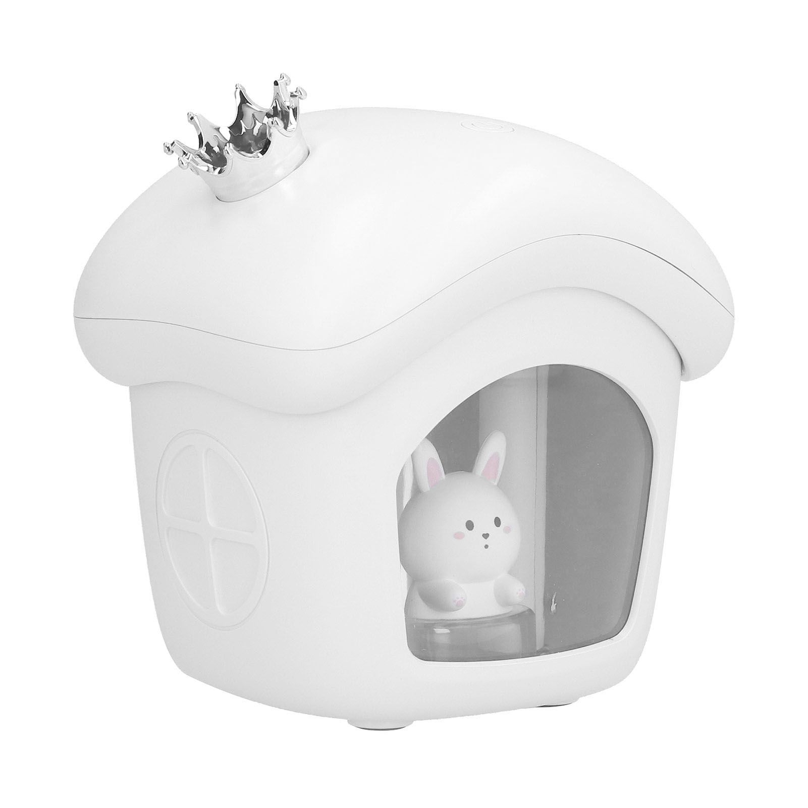 Air Humidifier USB Charging 2 Gears Smart Portable Desk Humidifier with 350ml Visible Water TankWhite - Image 5