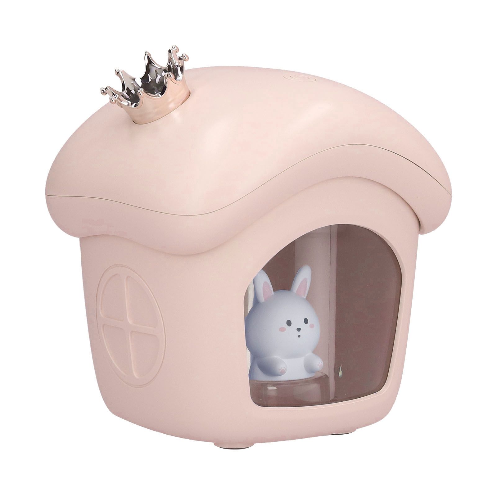 Air Humidifier USB Charging 2 Gears Smart Portable Desk Humidifier with 350ml Visible Water TankPink - Image 5