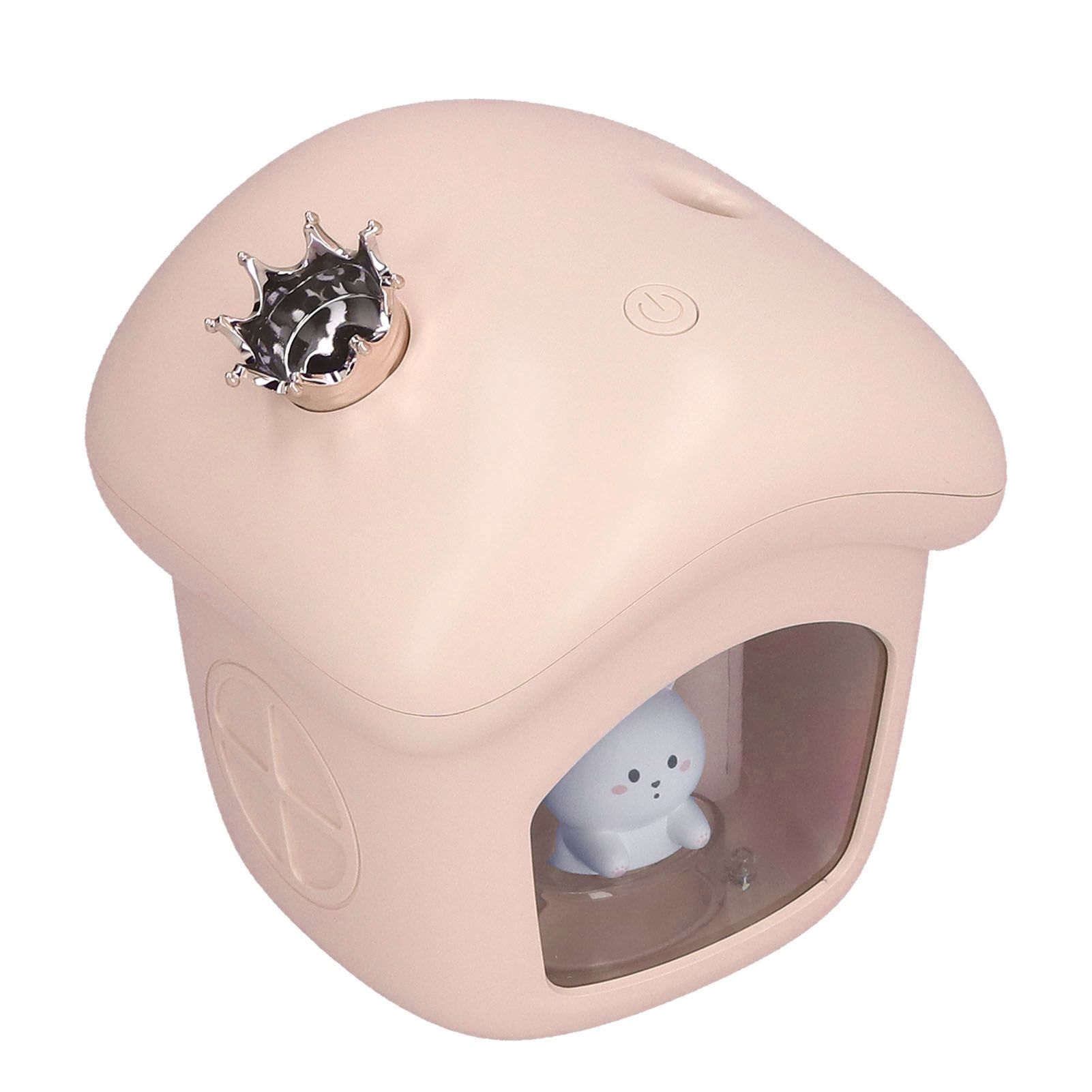 Air Humidifier USB Charging 2 Gears Smart Portable Desk Humidifier with 350ml Visible Water TankPink - Image 6
