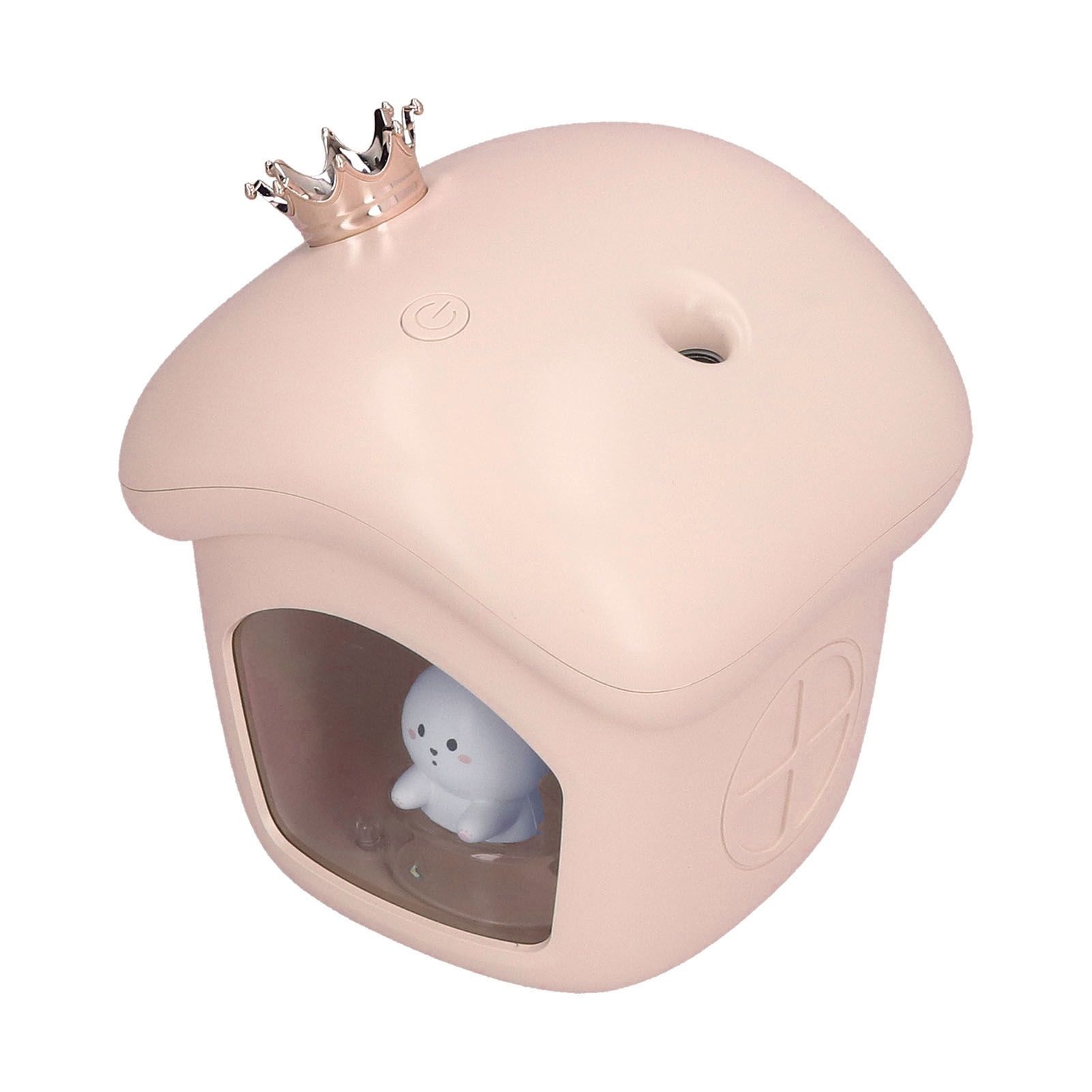 Air Humidifier USB Charging 2 Gears Smart Portable Desk Humidifier with 350ml Visible Water TankPink - Image 7