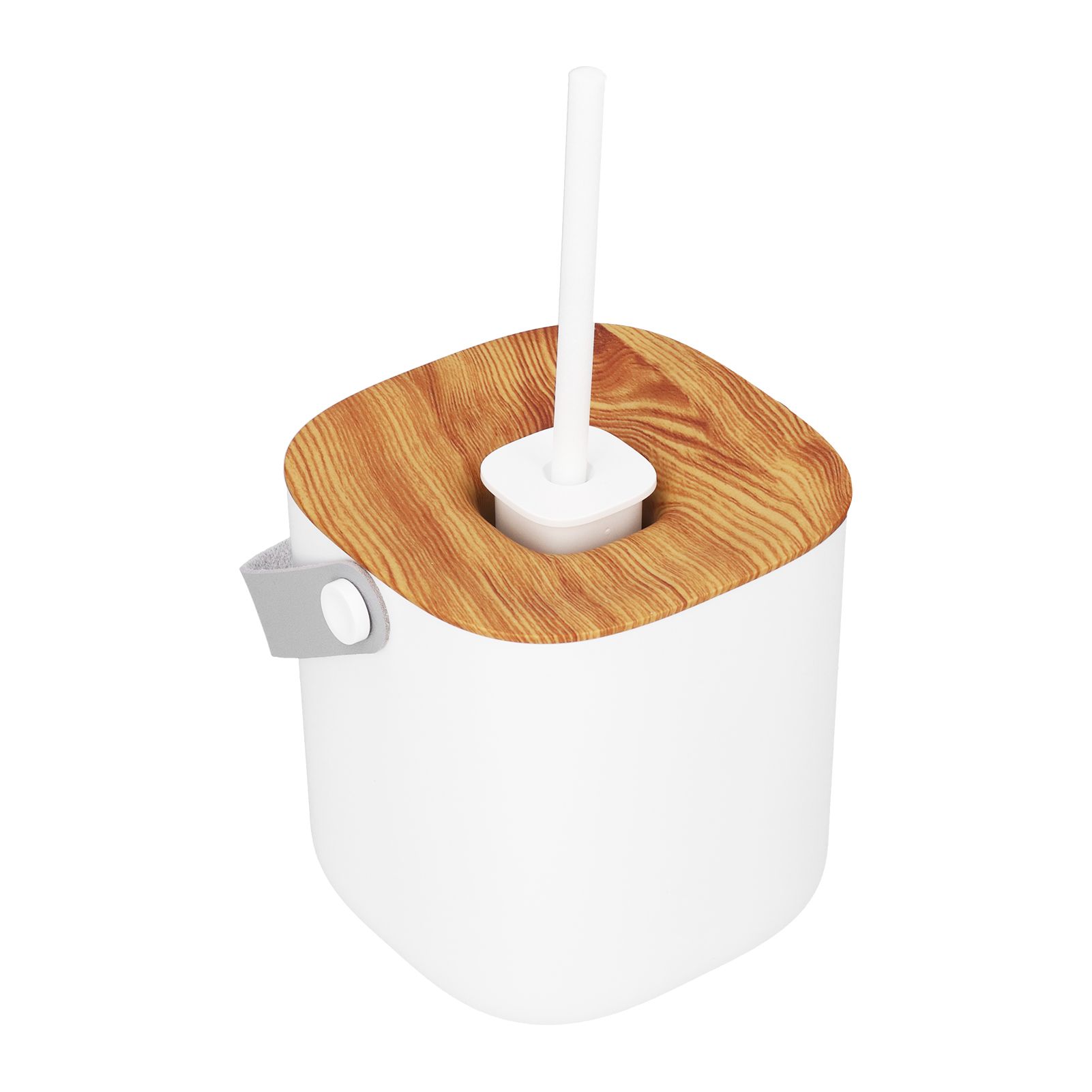 600ml Portable Humidifier USB Charging Nanometer Atomizing Desktop Humidifier Wood Grain 30ml/h - Image 2