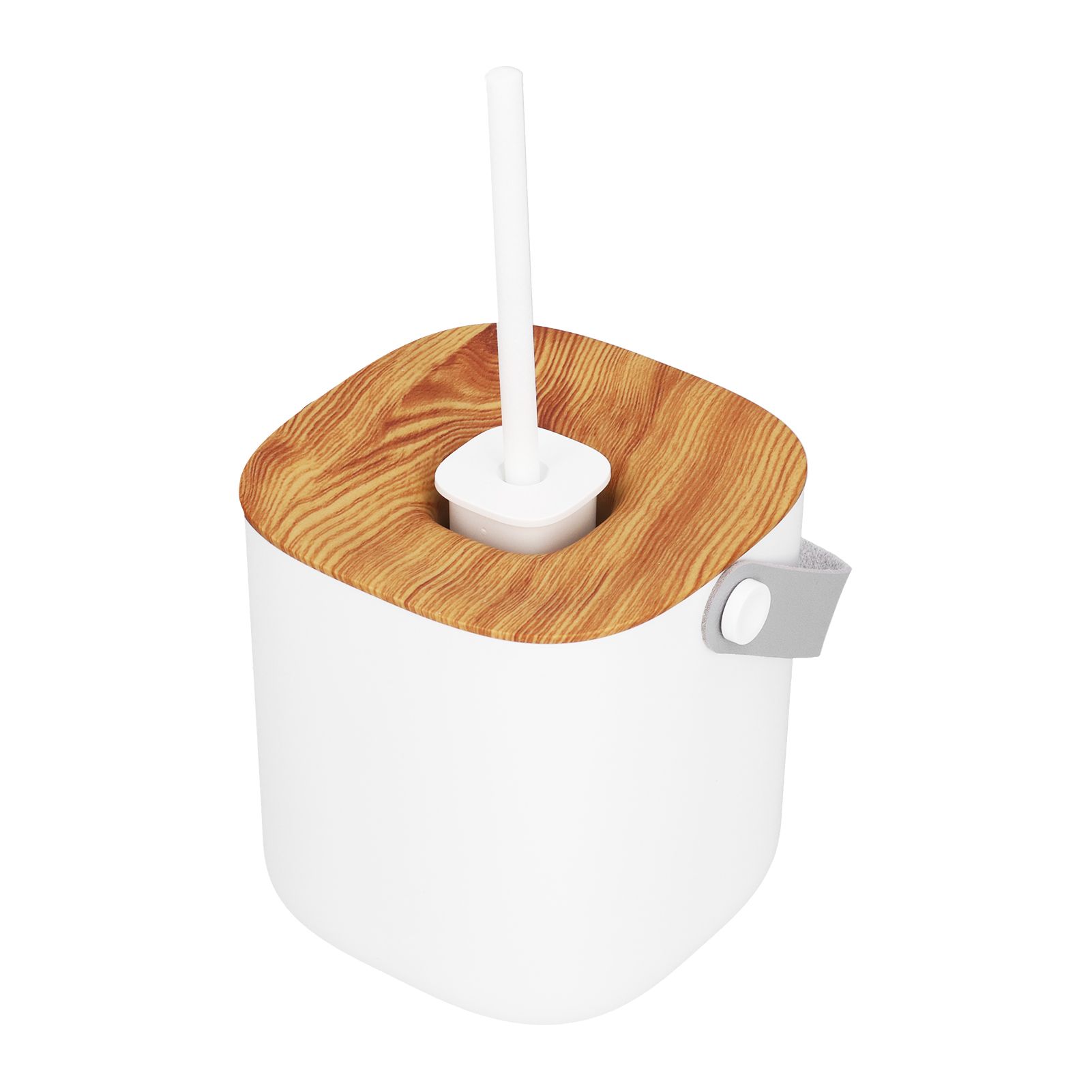 600ml Portable Humidifier USB Charging Nanometer Atomizing Desktop Humidifier Wood Grain 30ml/h - Image 3