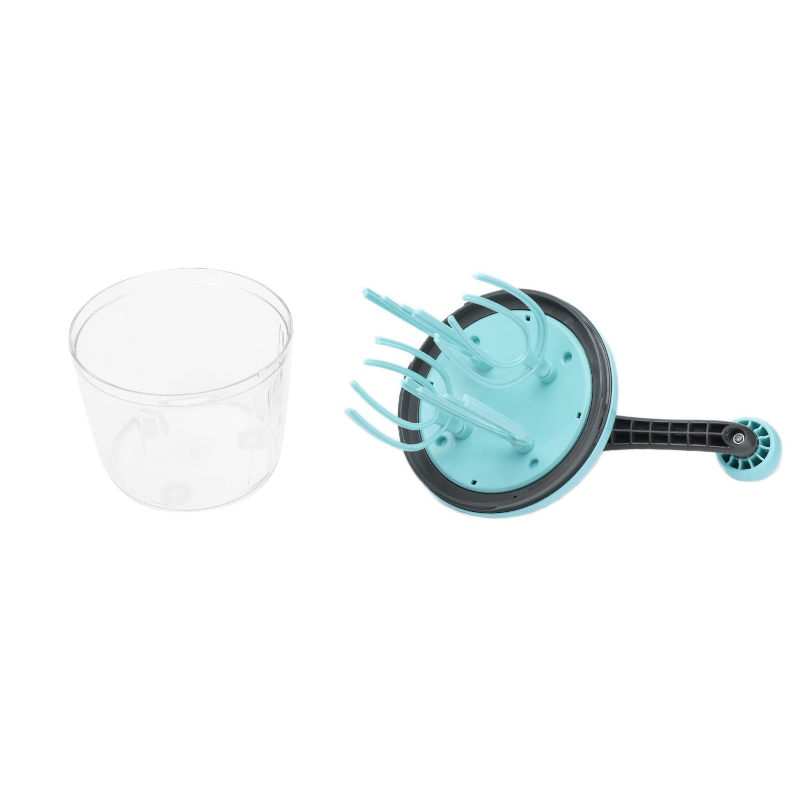 Hand Mixer PP Handheld Egg Beater with Detachable Handle Cream Whisk Convenient and Non Slip Light Green for Kitchen - Image 3