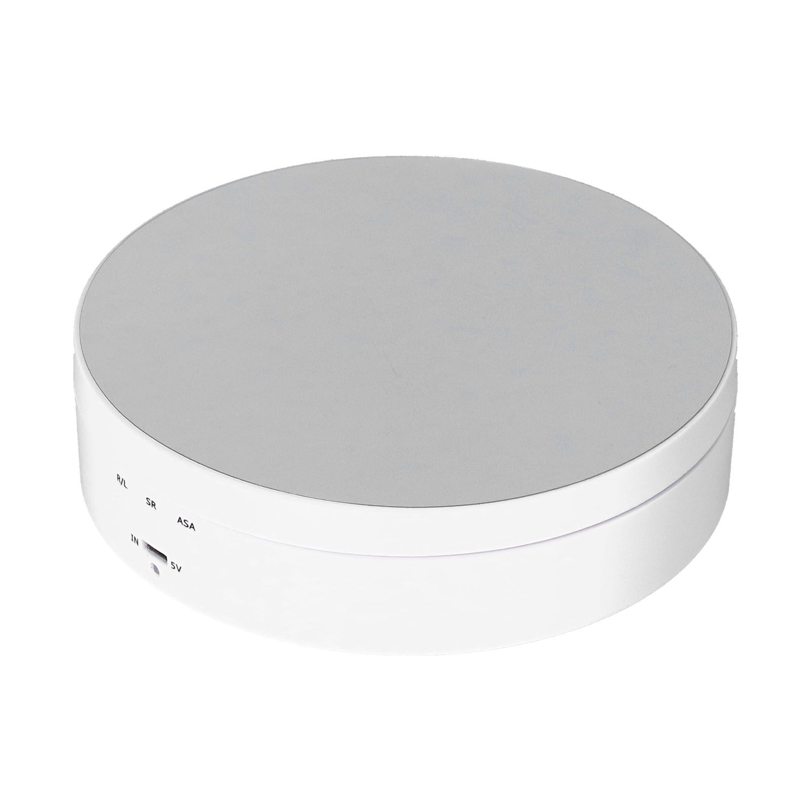 Motorized Rotating Display Stand 138mm Electric Rotating Turntable 3 Speed Adjustable USB Powered Jewelry Display BracketWhite - Image 4
