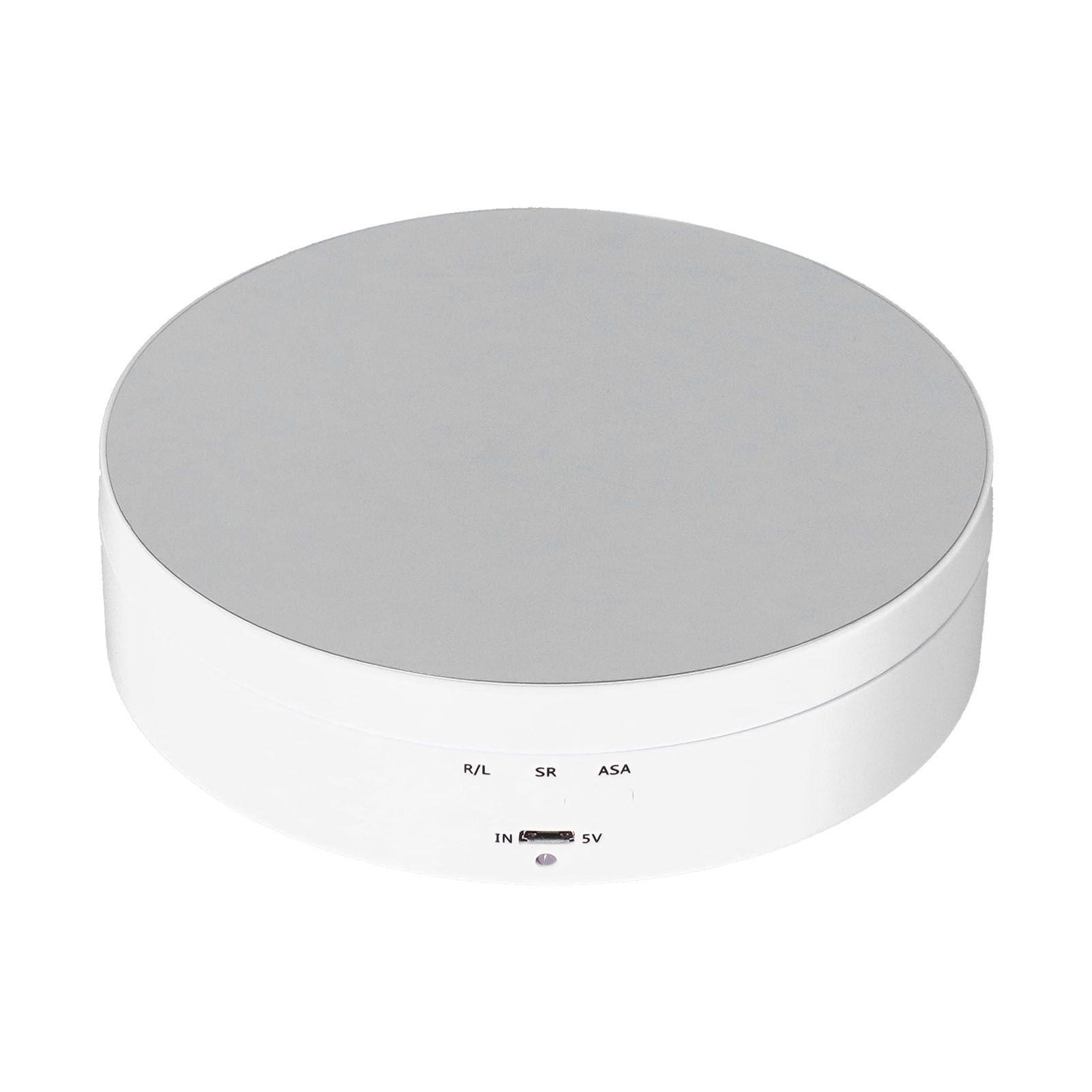 Motorized Rotating Display Stand 138mm Electric Rotating Turntable 3 Speed Adjustable USB Powered Jewelry Display BracketWhite - Image 5