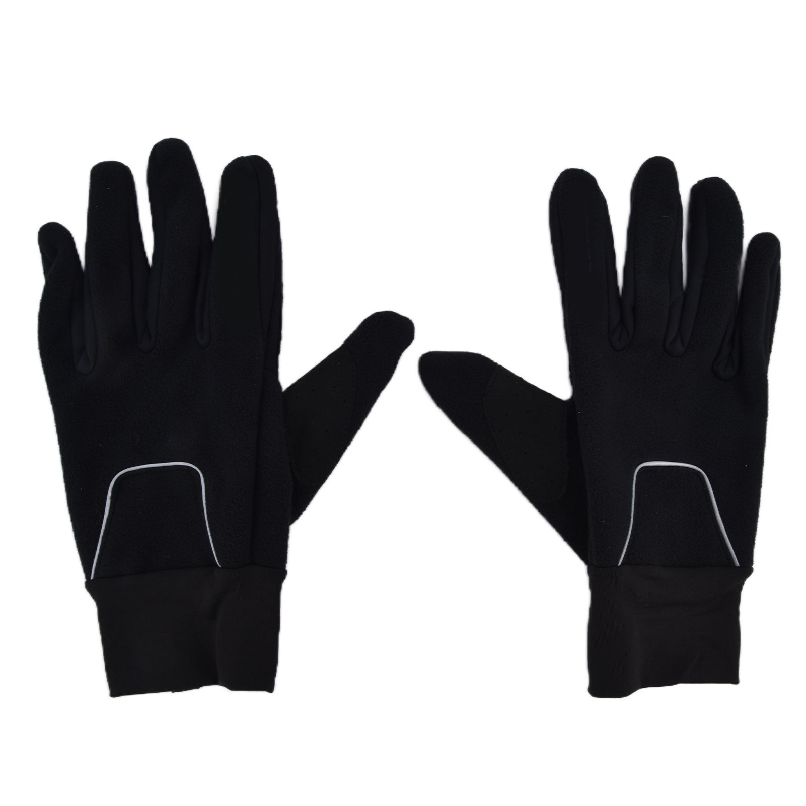 Cycling Gloves Touch Sensitive Waterproof Black Non Slip Windproof Gloves for Outdoor Cycling TravelM - Image 1