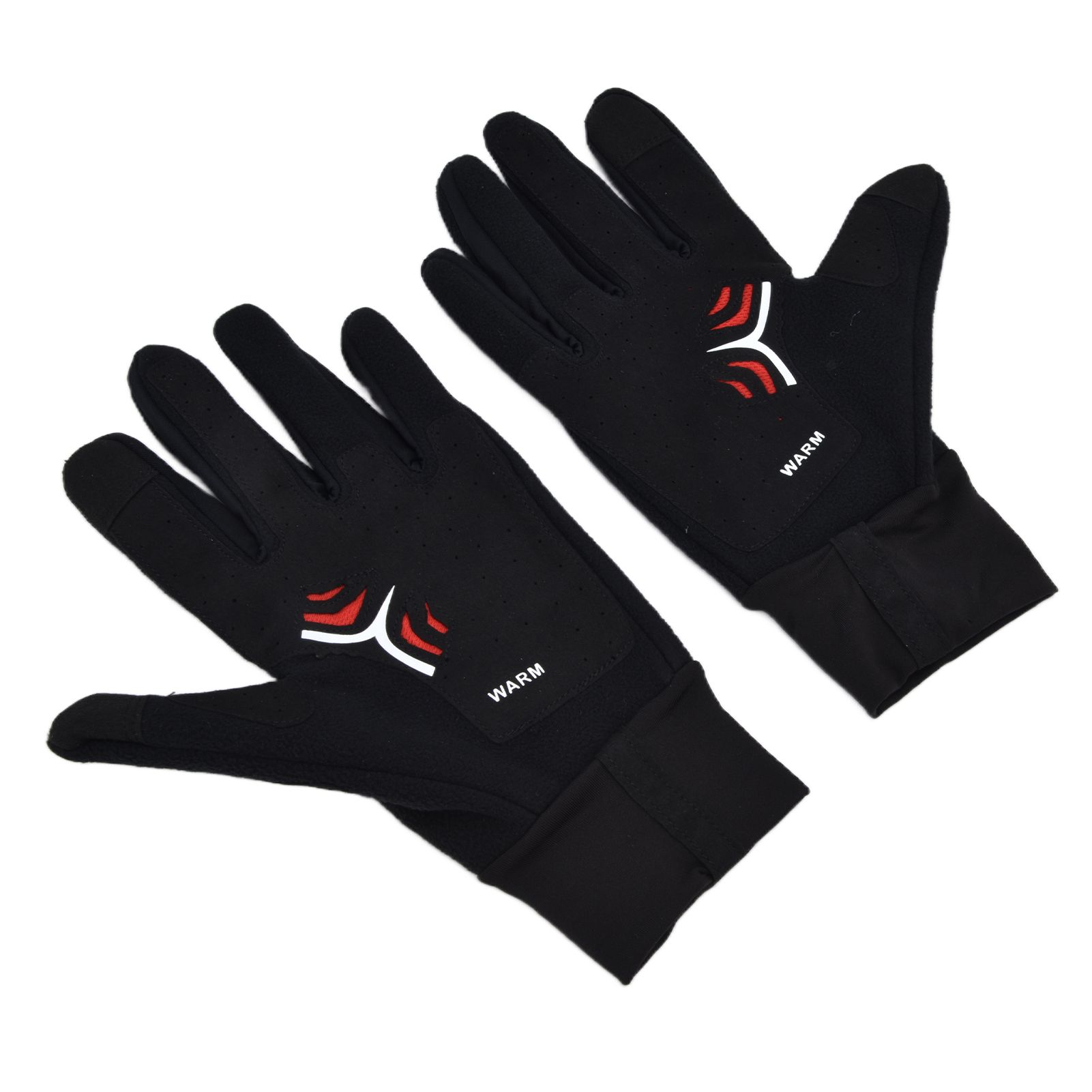 Cycling Gloves Touch Sensitive Waterproof Black Non Slip Windproof Gloves for Outdoor Cycling TravelM - Image 2