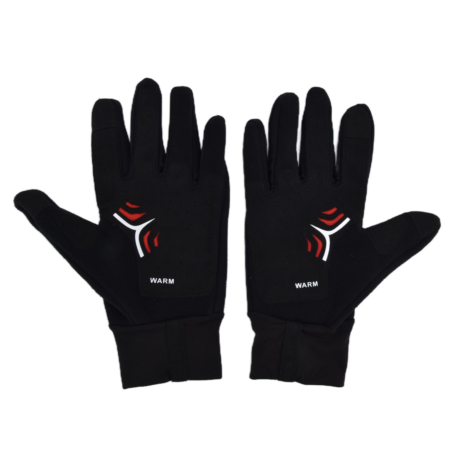 Cycling Gloves Touch Sensitive Waterproof Black Non Slip Windproof Gloves for Outdoor Cycling TravelM - Image 3
