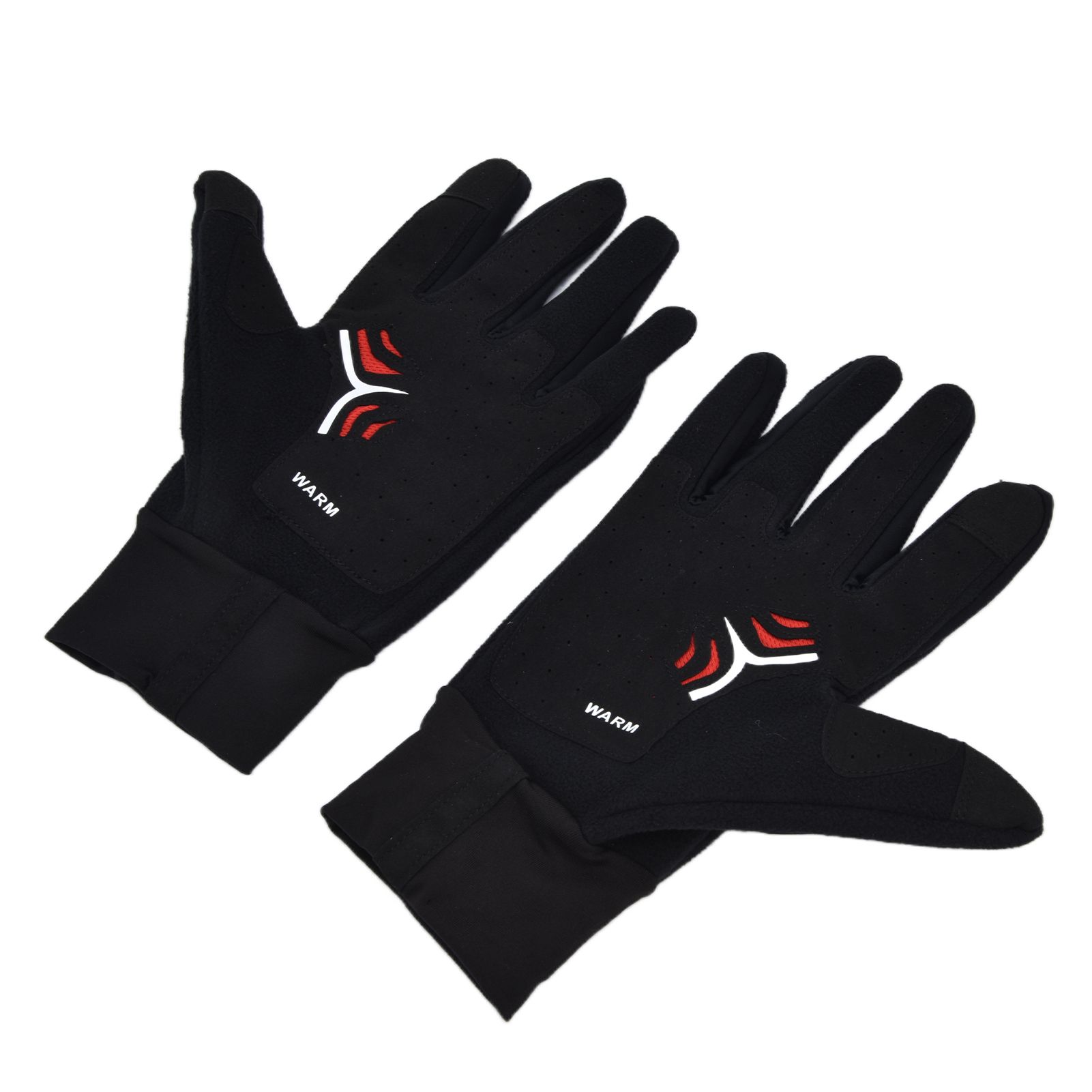 Cycling Gloves Touch Sensitive Waterproof Black Non Slip Windproof Gloves for Outdoor Cycling TravelM - Image 4