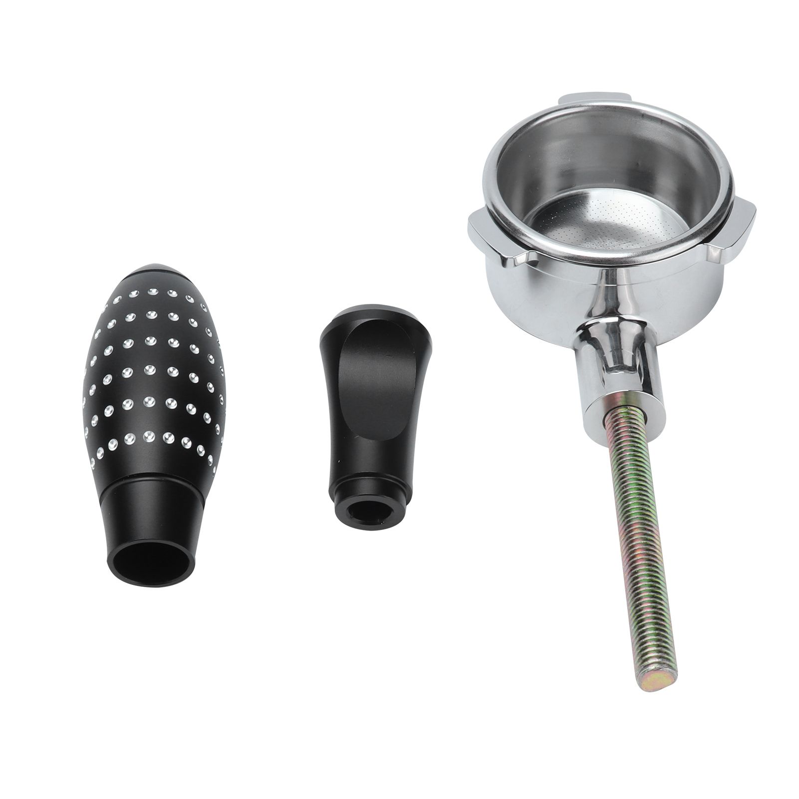 Bottomless Portafilter Frosted Texture Fine Filter Bowl Food Grade Material Comfortable 54mm Coffee Handle Bottomless - Image 1