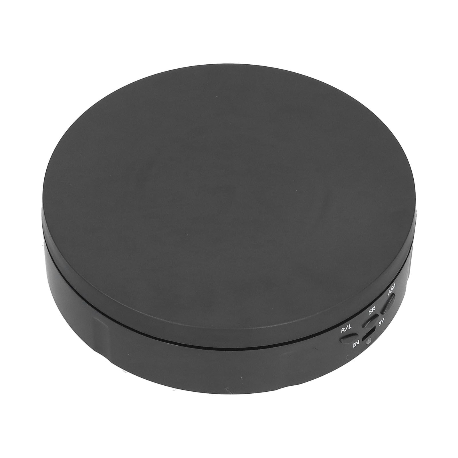 145mm 360° Round Auto Rotating Display Stand 3 Speed Control USB Powered Jewelry Turntable for ExhibitionBlack - Image 2