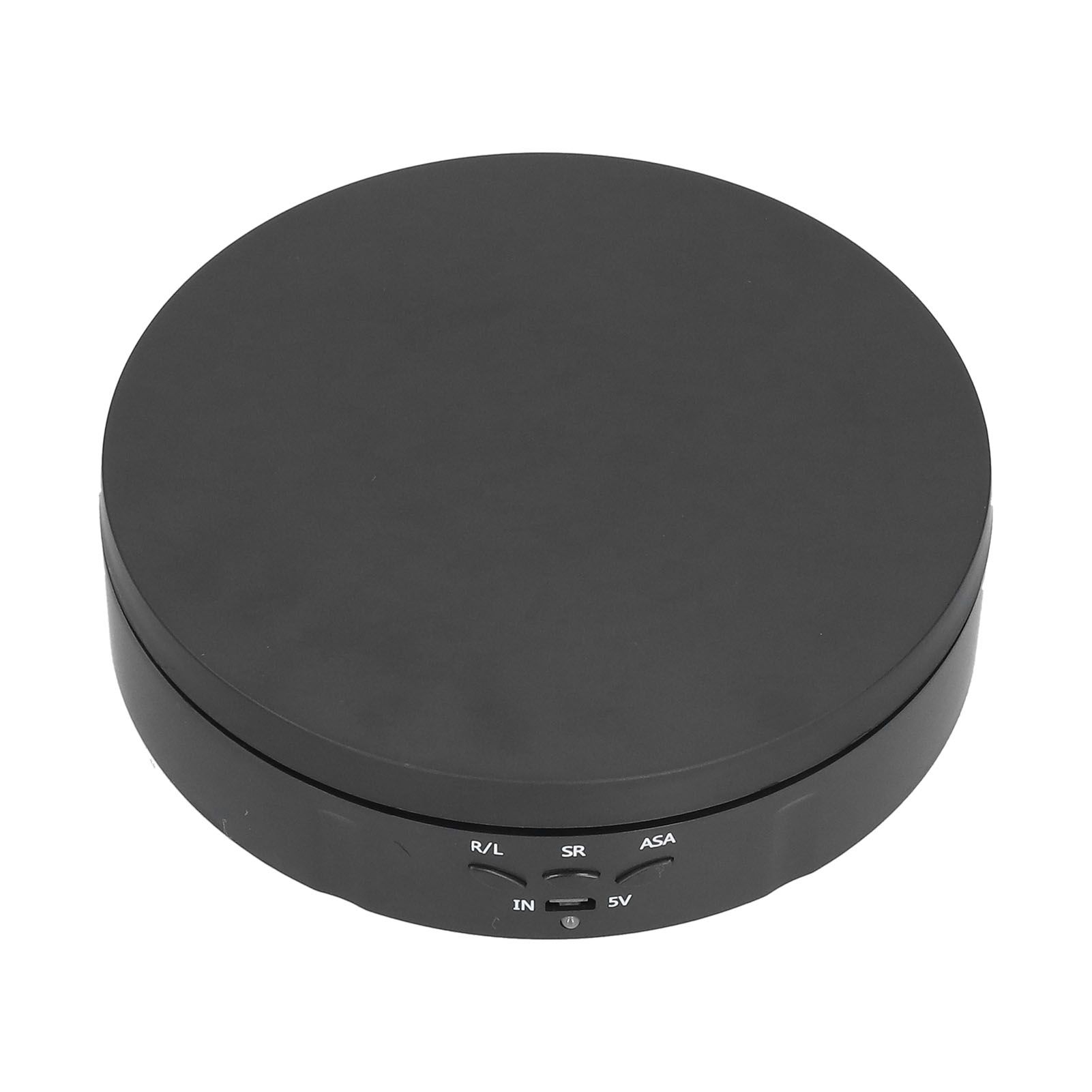 145mm 360° Round Auto Rotating Display Stand 3 Speed Control USB Powered Jewelry Turntable for ExhibitionBlack - Image 3