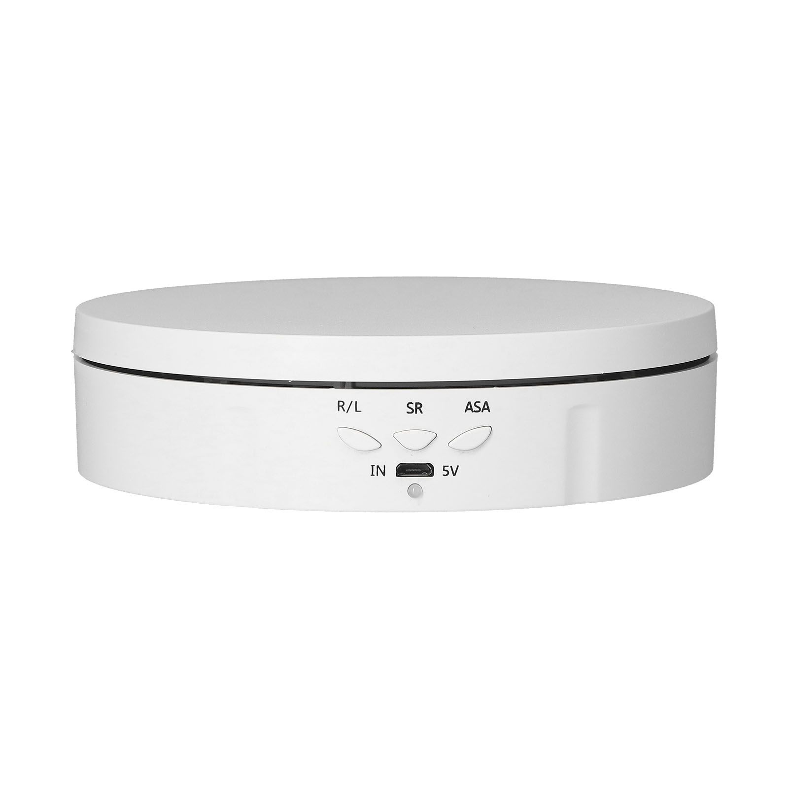 145mm 360° Round Auto Rotating Display Stand 3 Speed Control USB Powered Jewelry Turntable for ExhibitionWhite - Image 8