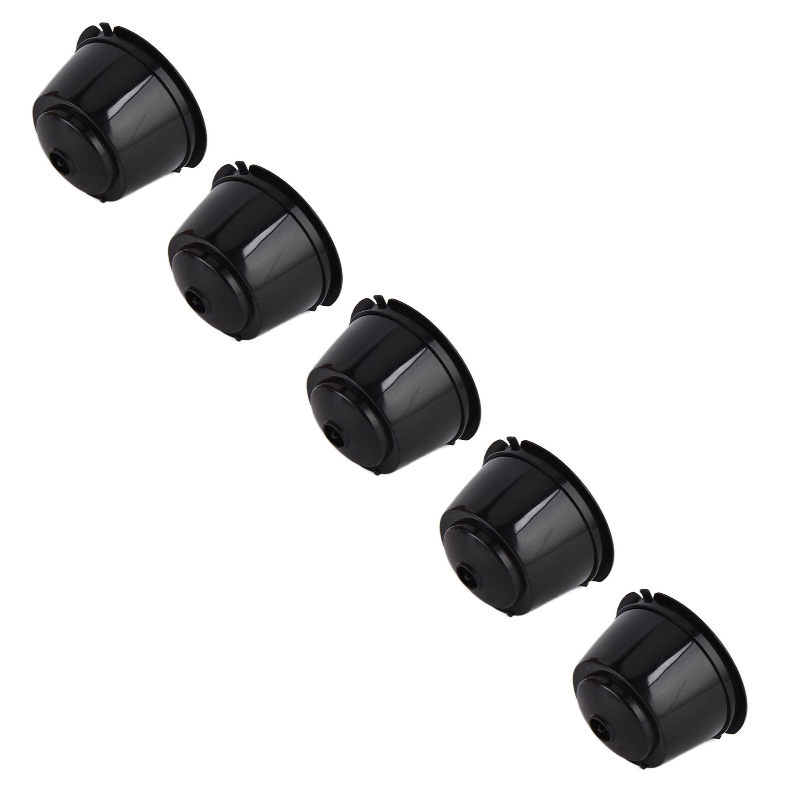 5Pcs 50ml Coffee Capsule Reusable Coffee Filter Cup with Spoon for DOLCE GUSTO Coffee MachineBlack - Image 6