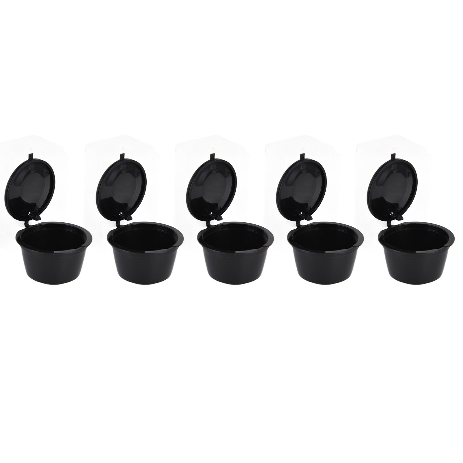 5Pcs 50ml Coffee Capsule Reusable Coffee Filter Cup with Spoon for DOLCE GUSTO Coffee MachineBlack - Image 8