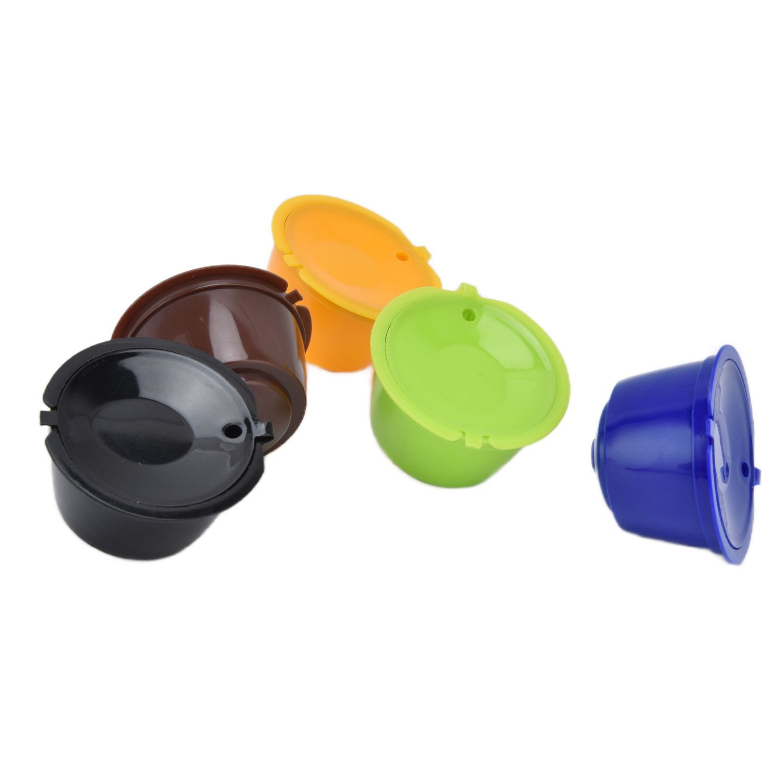 5Pcs Reusable Coffee Pod 50ml Refillable Coffee Capsule with Spoon Convenient to Use for Dolce Gusto - Image 4