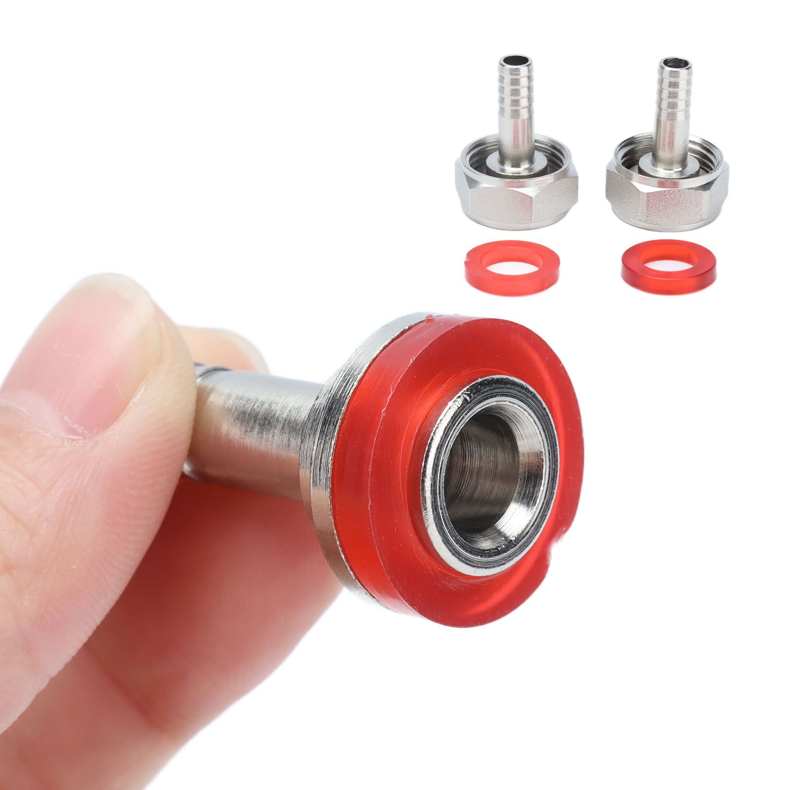2PCS American Type Keg Coupler Stainless Steel Beer Barrel Connector for 5/16in ID Beer Hose - Image 7