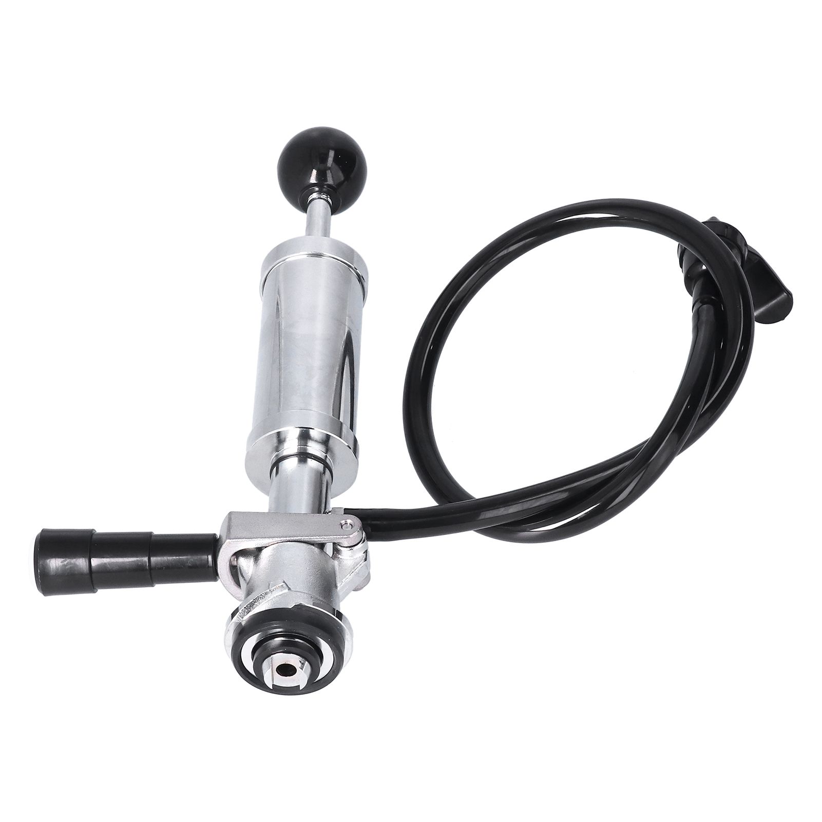 Beer Keg Pump with Black Beer Faucet Stainless Steel Draft Beer Party Pump for American D System Kegs - Image 2