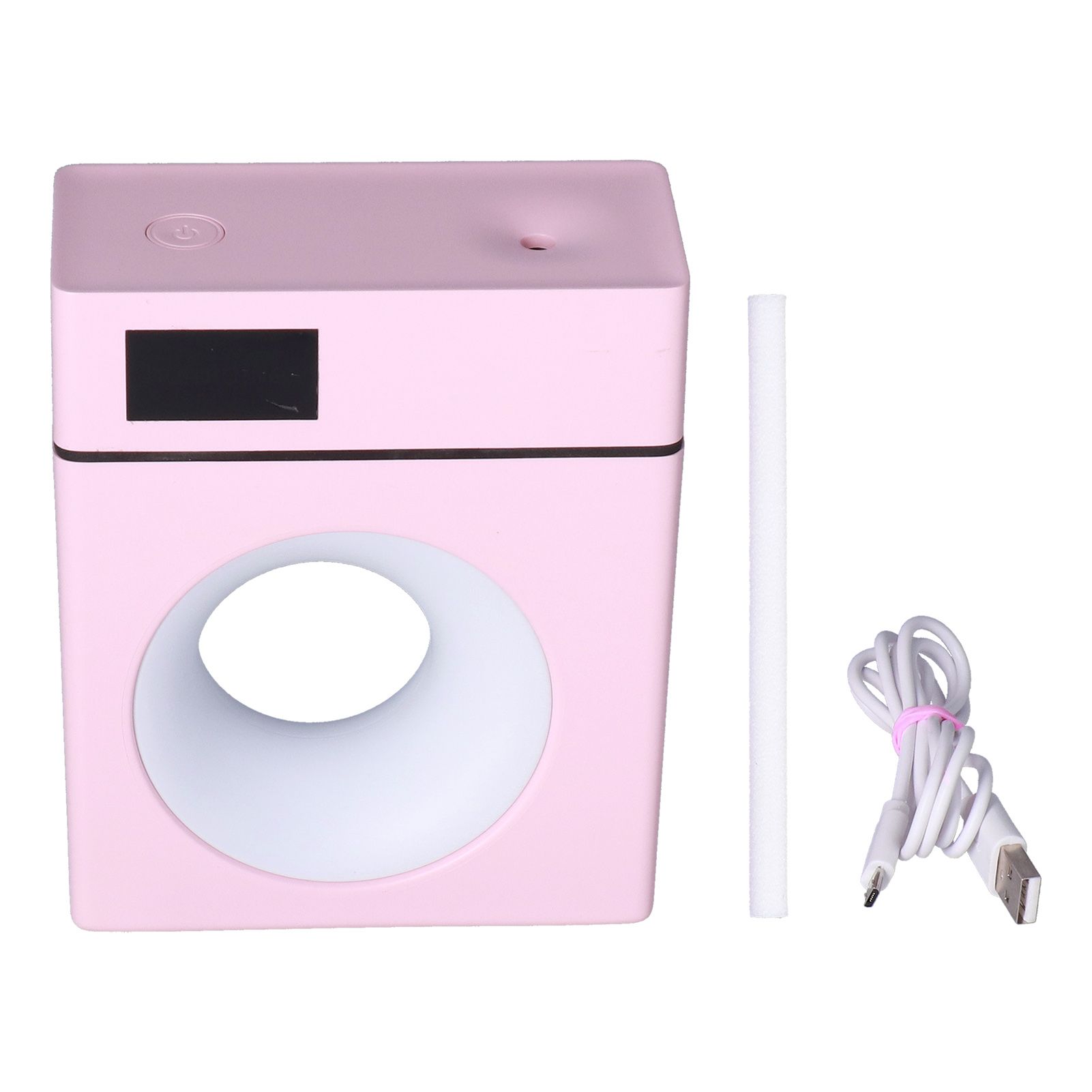 500ml Pink Car Aromatherapy Humidifier USB Powered Mist Diffuser for Home Office Bedroom - Image 1
