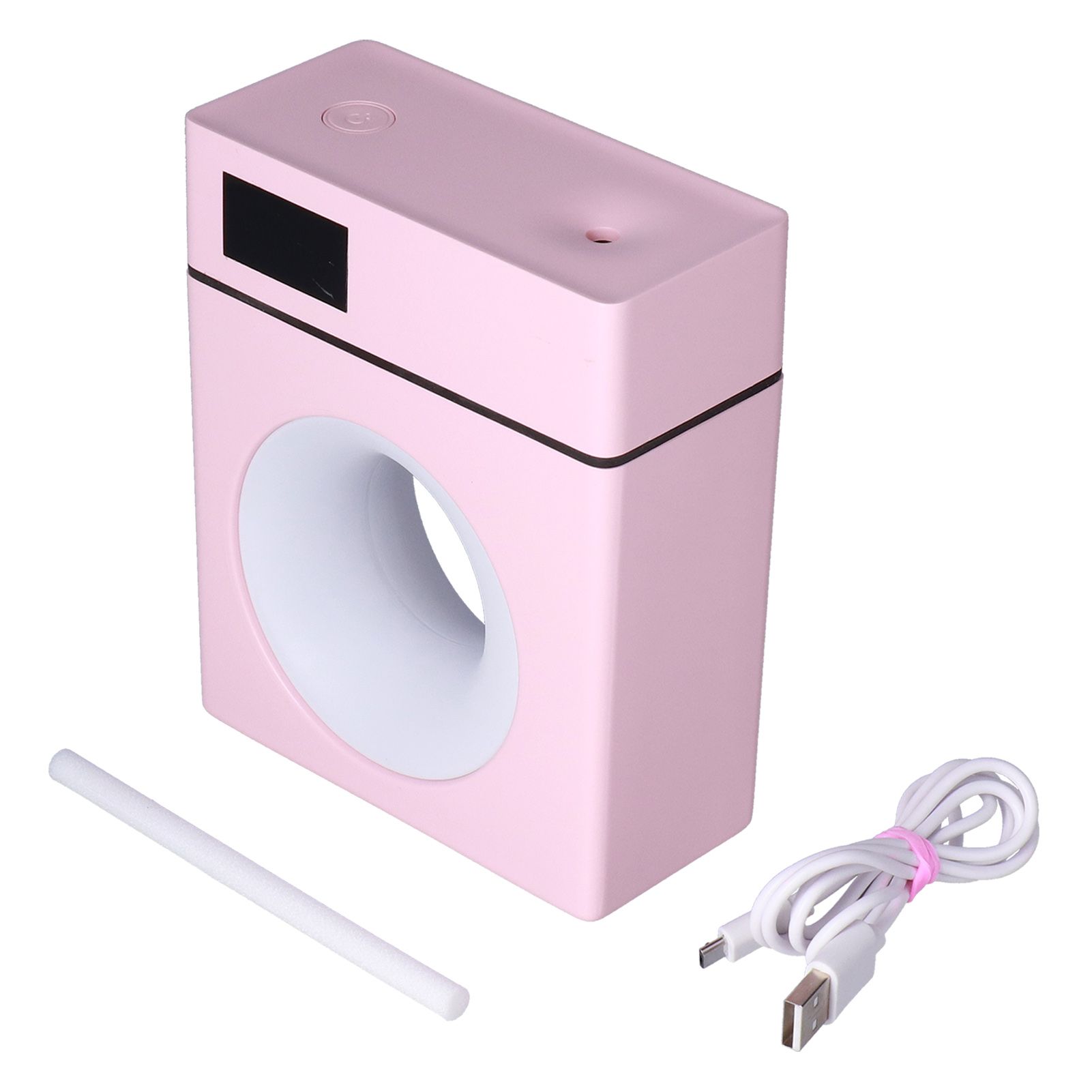 500ml Pink Car Aromatherapy Humidifier USB Powered Mist Diffuser for Home Office Bedroom - Image 2