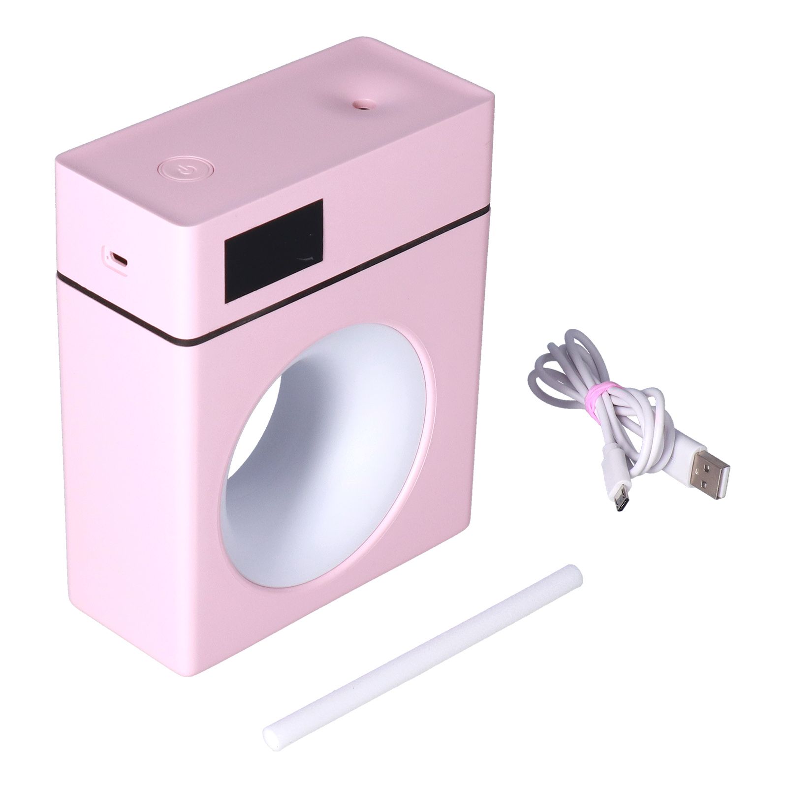 500ml Pink Car Aromatherapy Humidifier USB Powered Mist Diffuser for Home Office Bedroom - Image 3