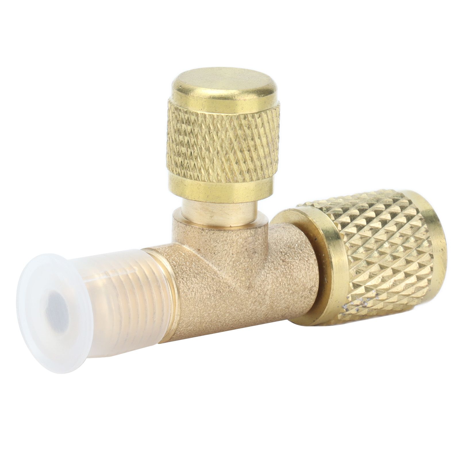 1/4SAE Exhaust Valve Air Conditioning Refrigeration Charging Adapter Valve for R22 R12 R134 - Image 1