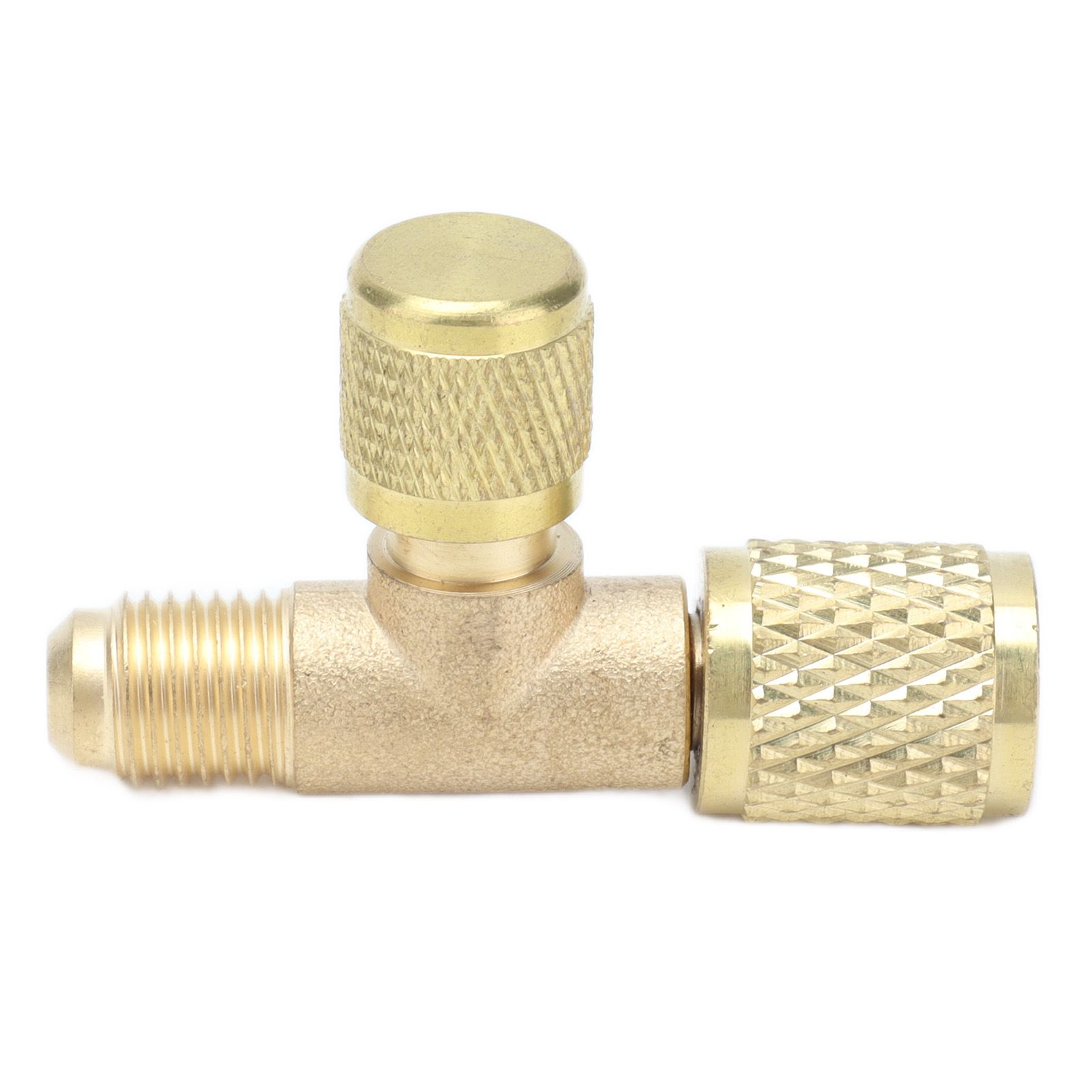 1/4SAE Exhaust Valve Air Conditioning Refrigeration Charging Adapter Valve for R22 R12 R134 - Image 2