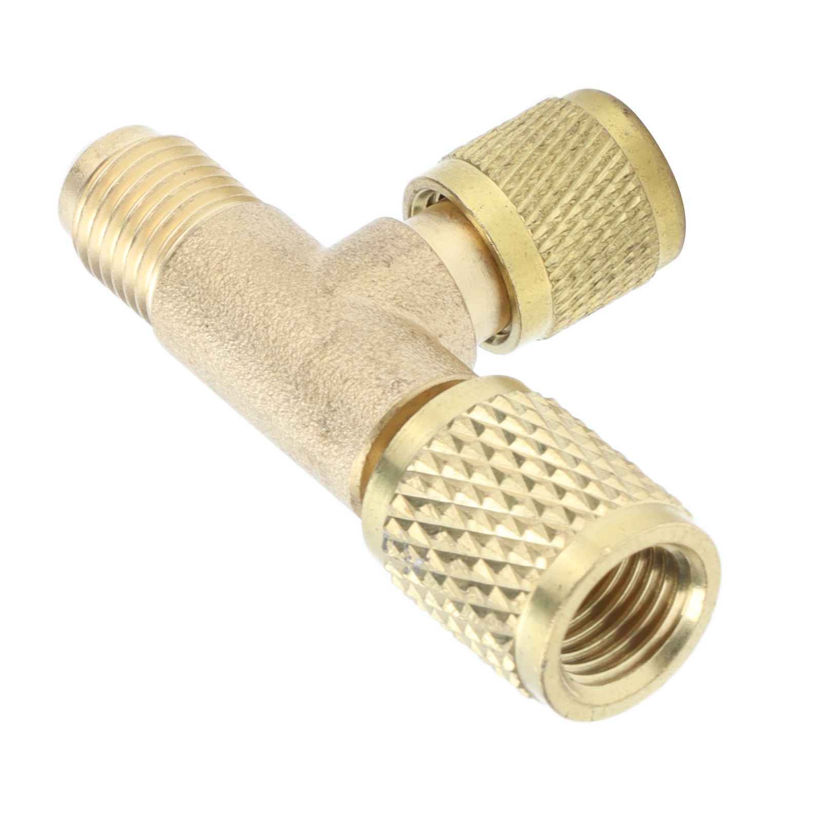 1/4SAE Exhaust Valve Air Conditioning Refrigeration Charging Adapter Valve for R22 R12 R134 - Image 5