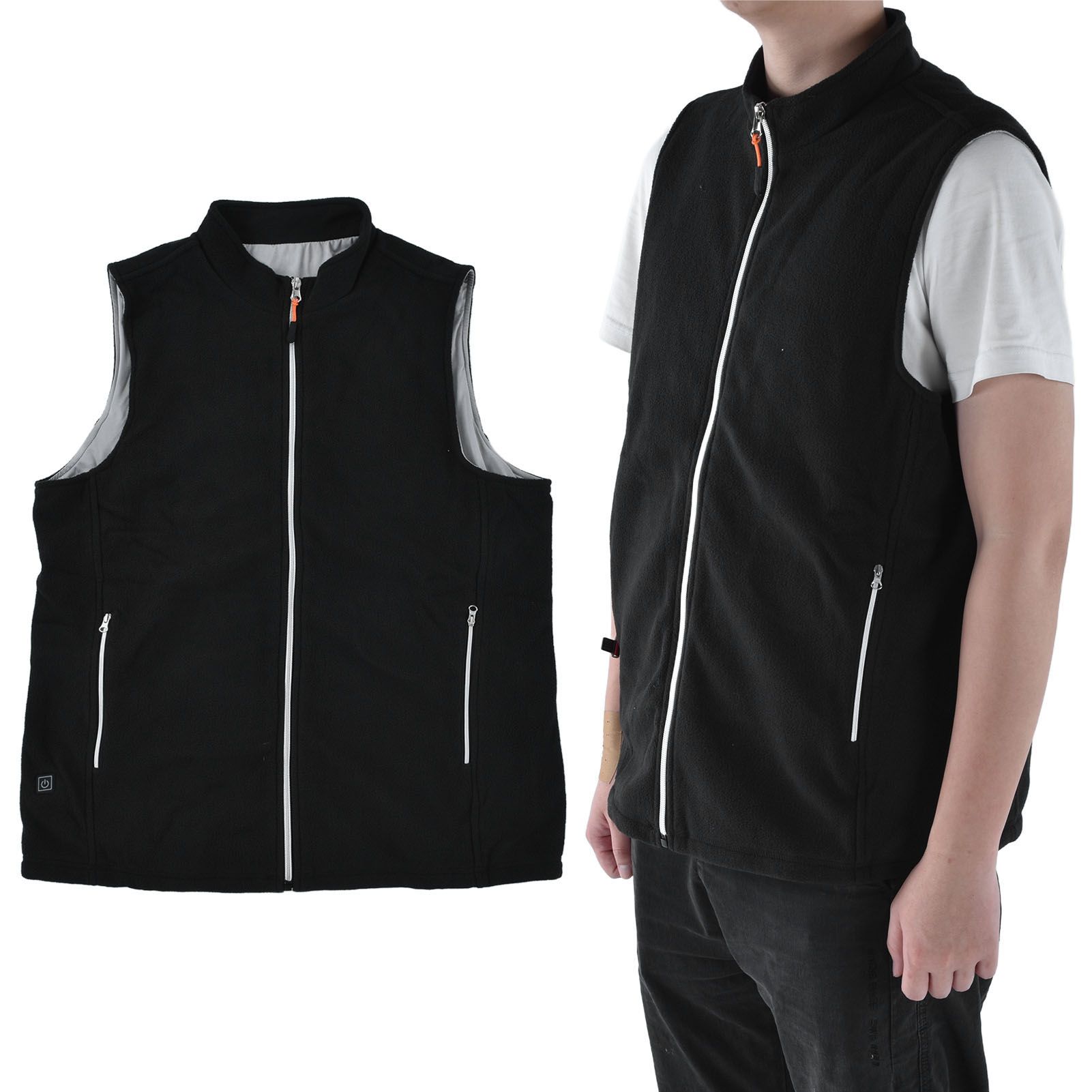 Heated Vest Winter Washable USB Powered Round Neck Electric Vest for Outdoor Camping HikingS - Image 7