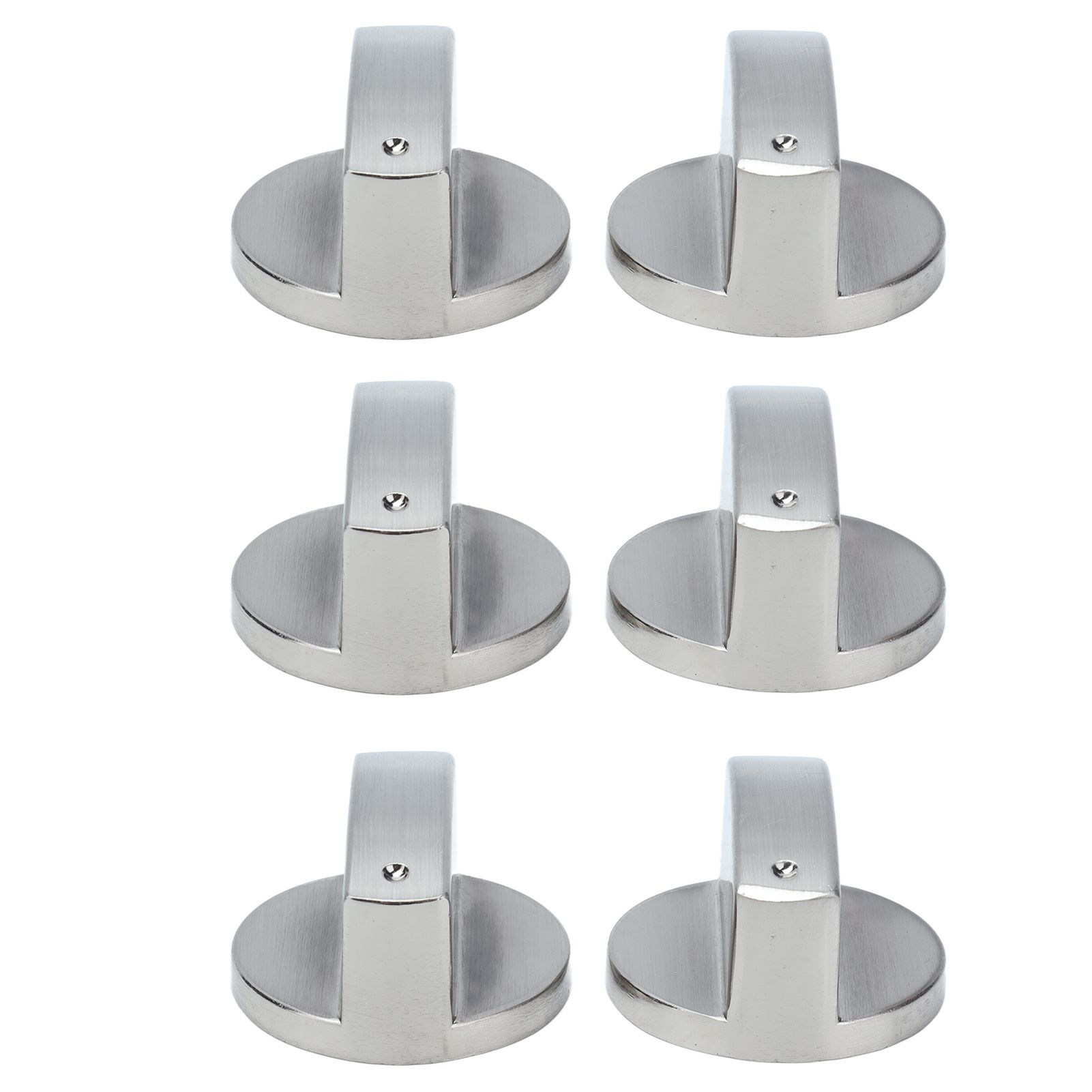 6Pcs 8mm Rotate Knob Zinc Alloy Control Knob Replacement for Kitchen Range Gas Stove Microwave Oven0° - Image 1