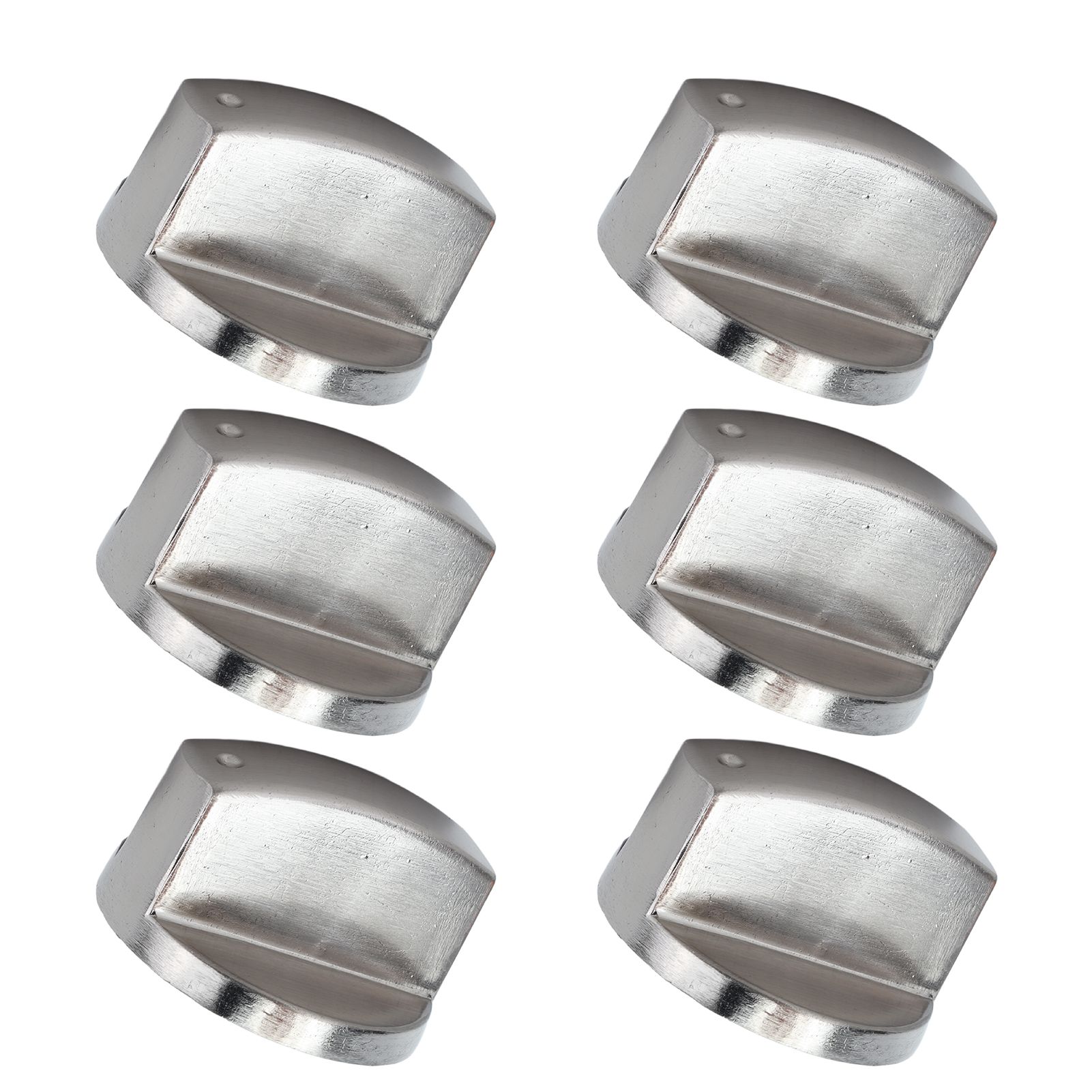 6Pcs 8mm Rotate Knob Zinc Alloy Control Knob Replacement for Kitchen Range Gas Stove Microwave Oven0° - Image 2
