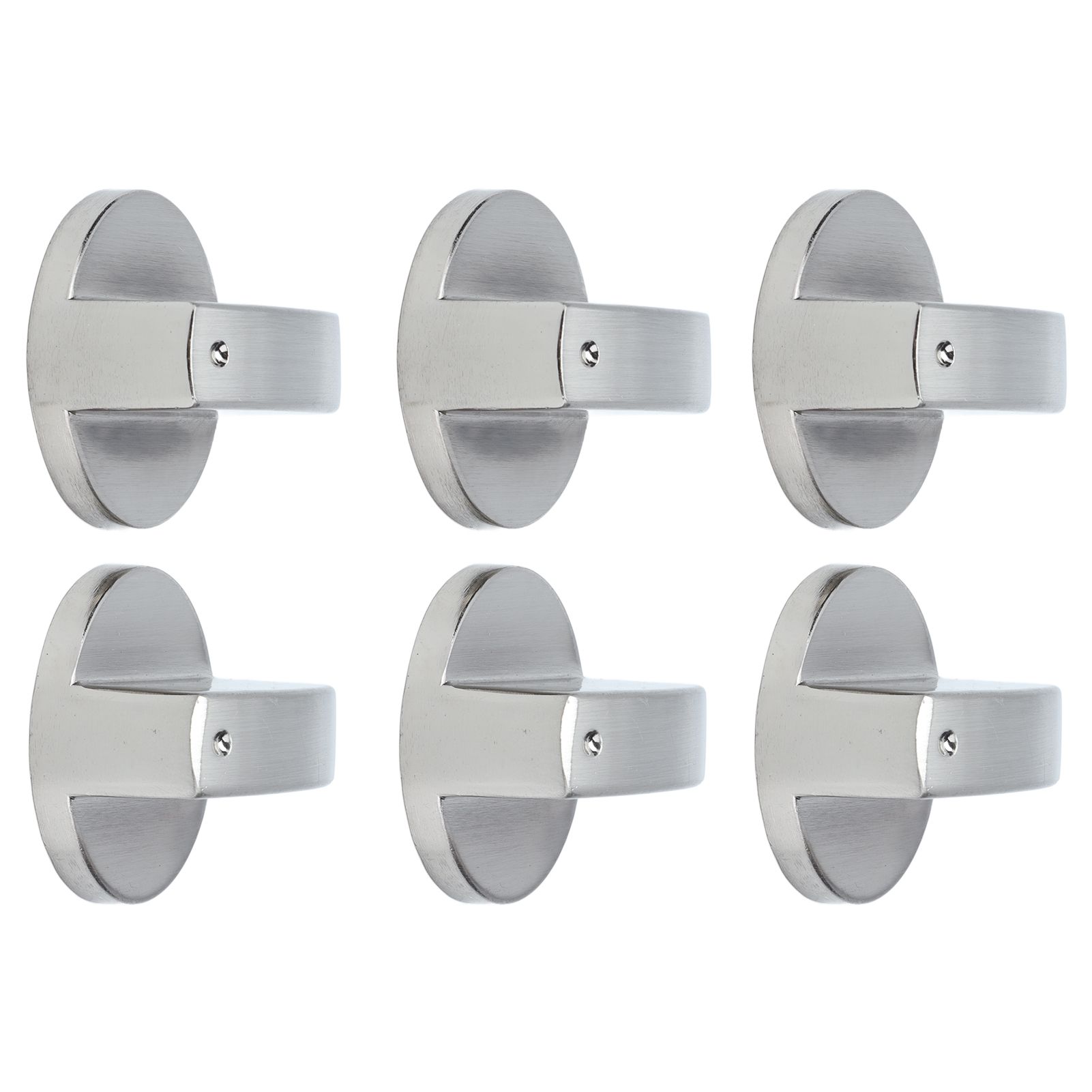 6Pcs 8mm Rotate Knob Zinc Alloy Control Knob Replacement for Kitchen Range Gas Stove Microwave Oven45° - Image 3