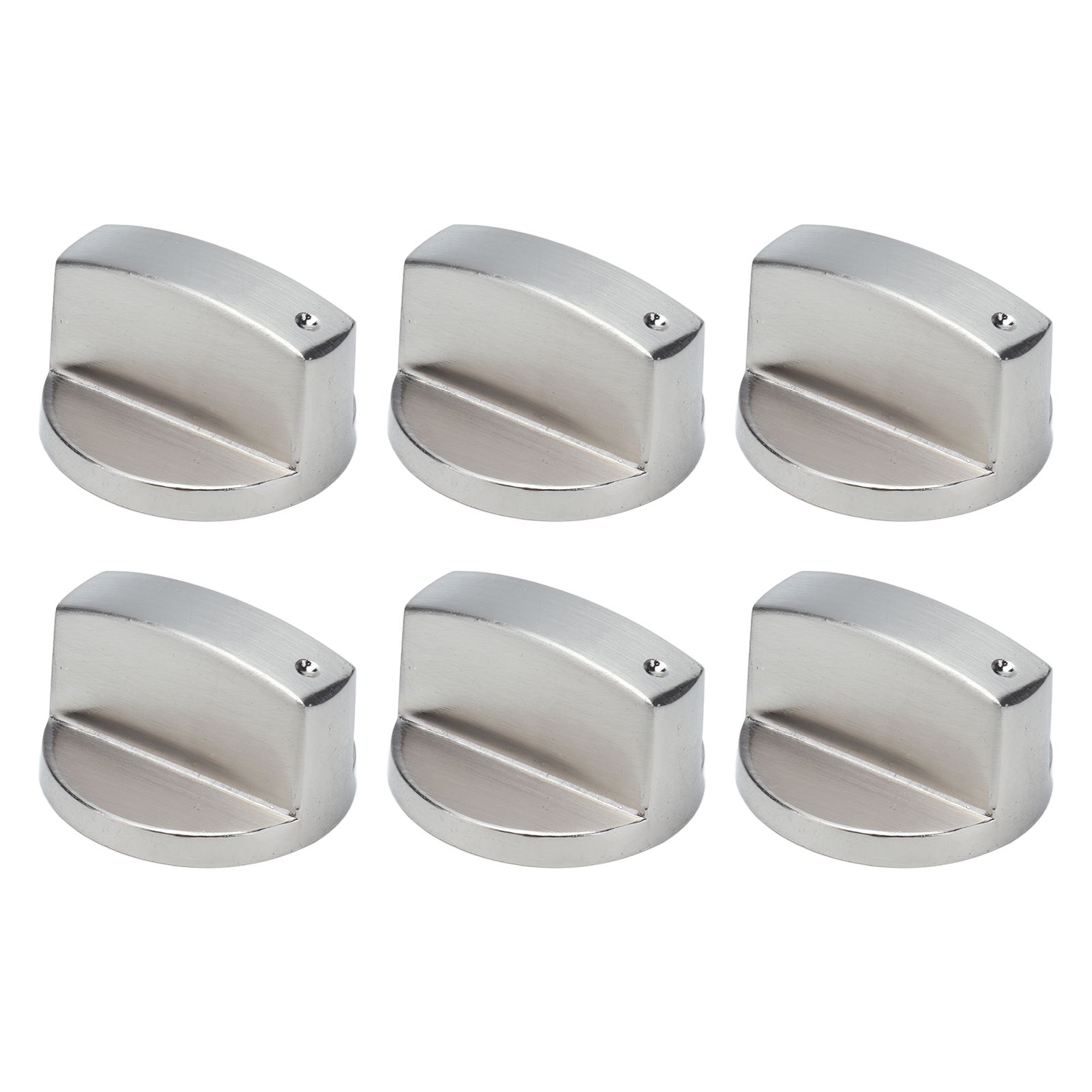 6Pcs 8mm Rotate Knob Zinc Alloy Control Knob Replacement for Kitchen Range Gas Stove Microwave Oven45° - Image 4